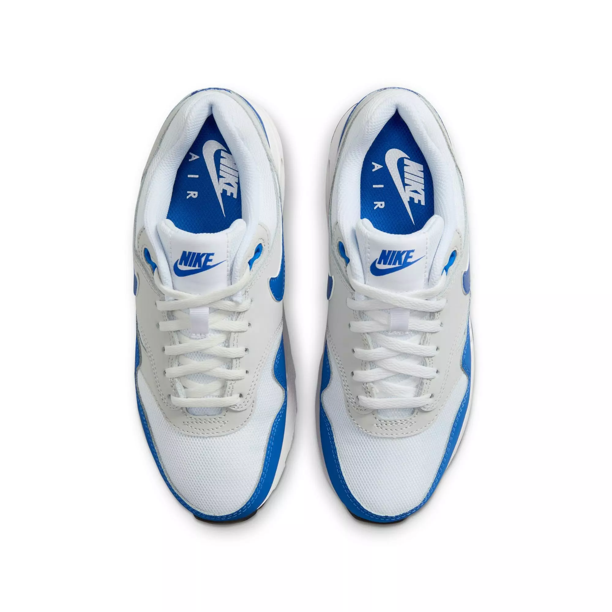 Nike Air Max 1 "Game Royal" Grade School Kids' Shoe - WHITE/ROYAL