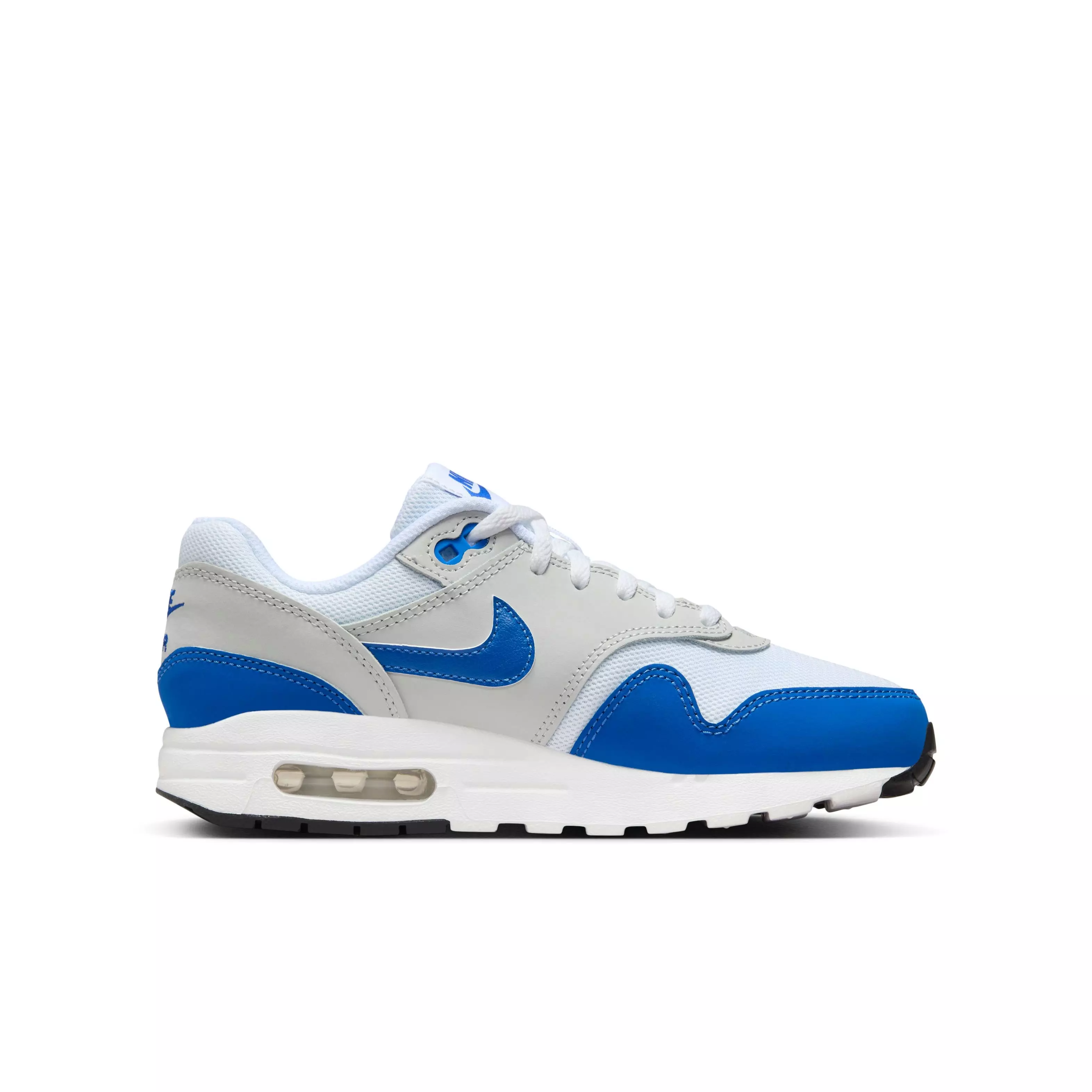 Nike Air Max 1 "Game Royal" Grade School Kids' Shoe - WHITE/ROYAL