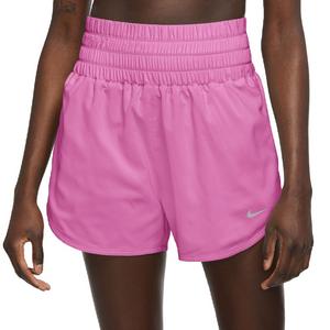 Nike Women's One Dri-FIT Ultra High-Waisted 3" Brief-Lined Shorts-Pink