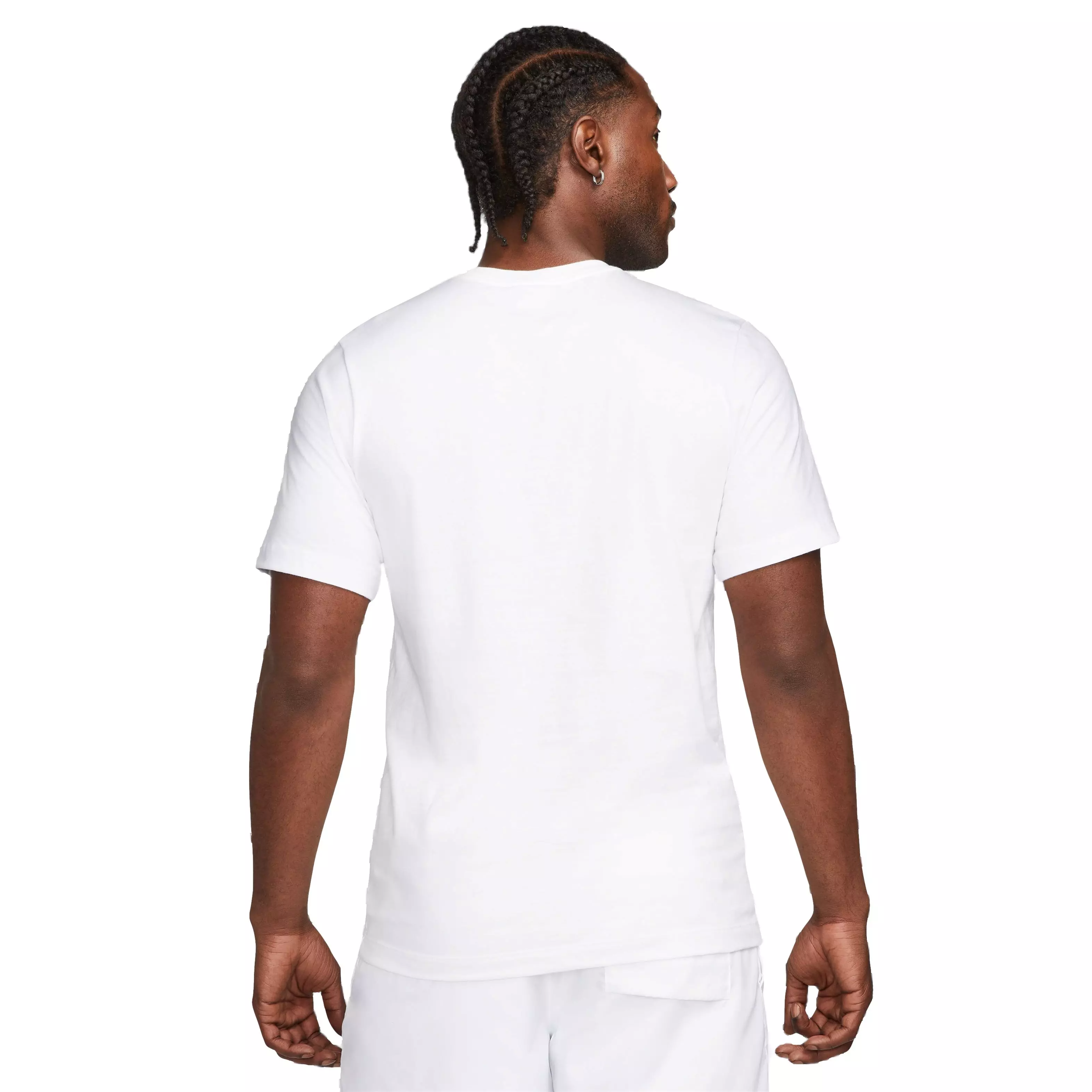 Nike Men's Sportswear Block Tee-White - WHITE