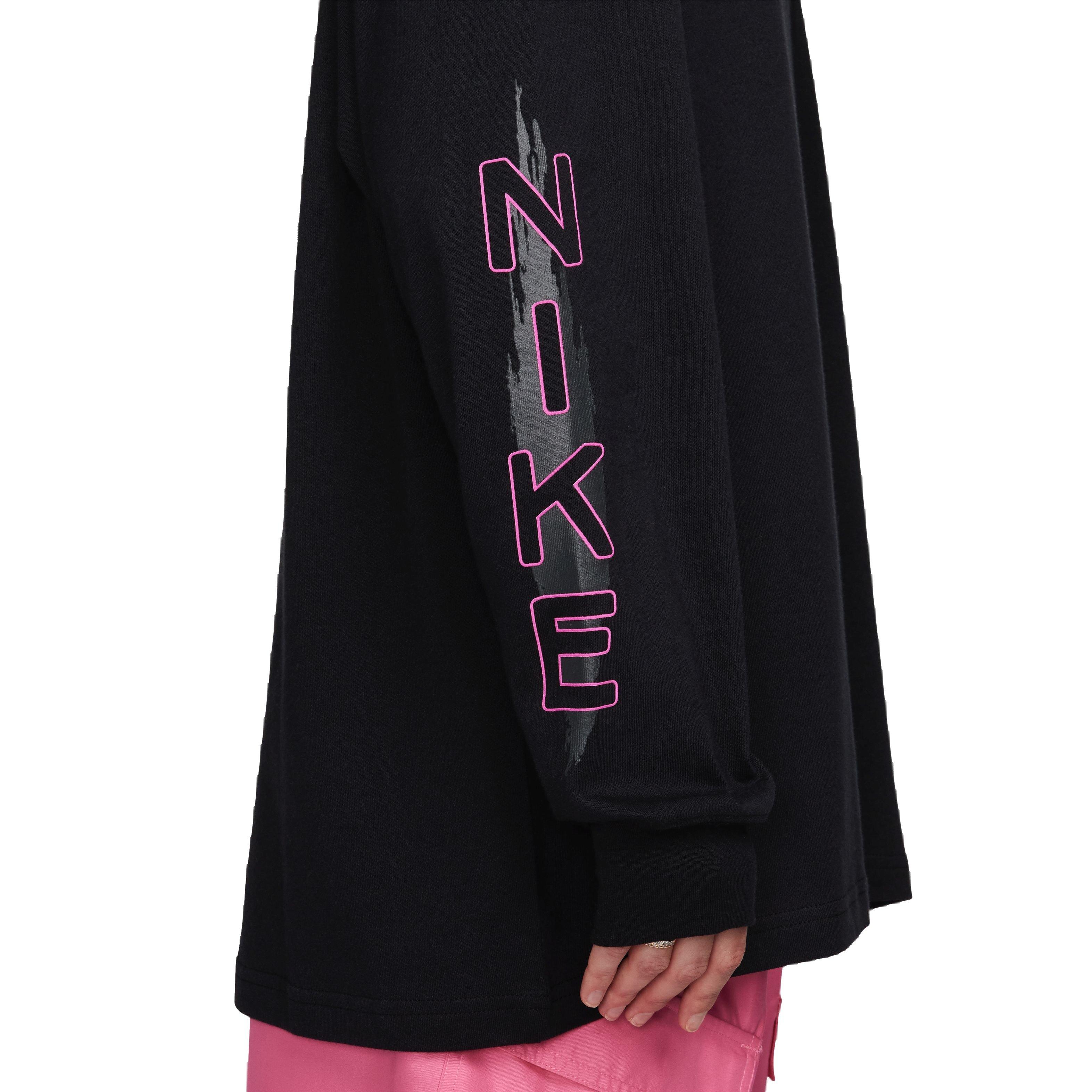 Nike Sportswear Essential JDI Bold Long-Sleeve Women's Black/Pink Tee