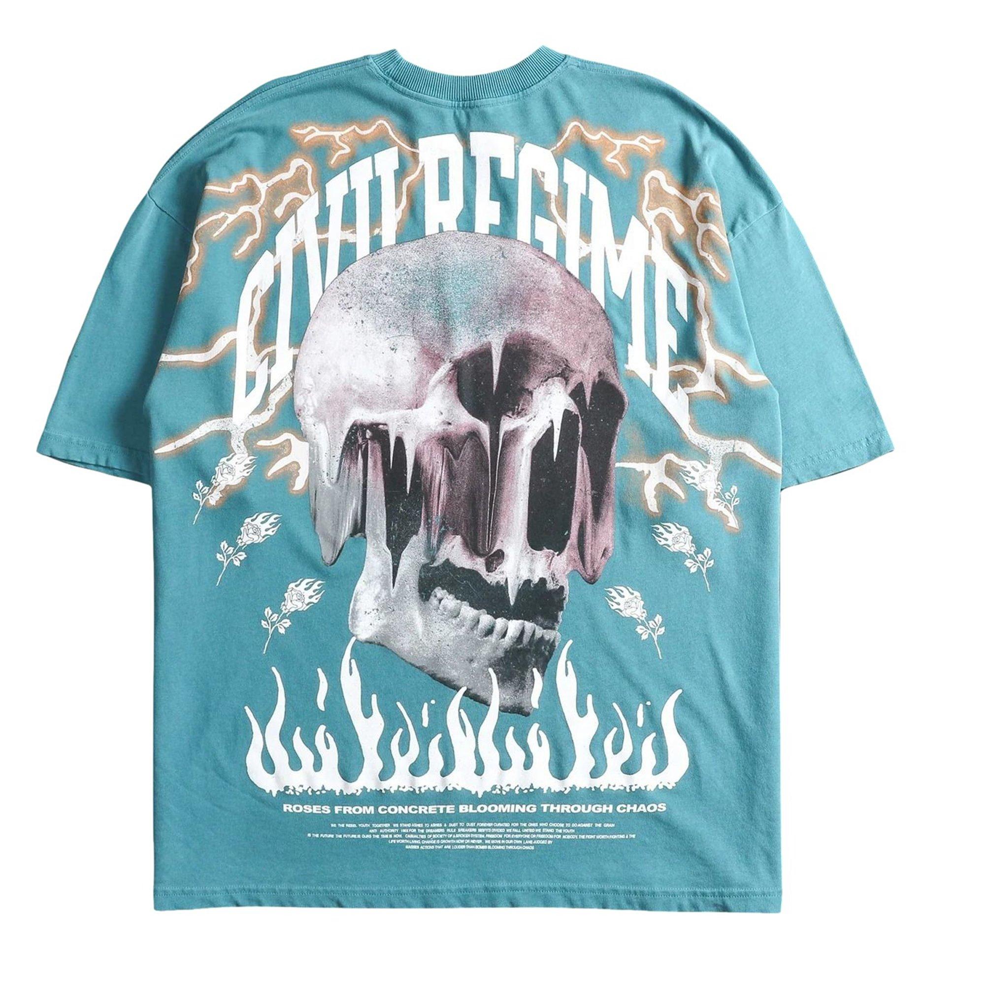 Civil Regime Men's Electric Rush Tee - AQUA Thumbnail View 2