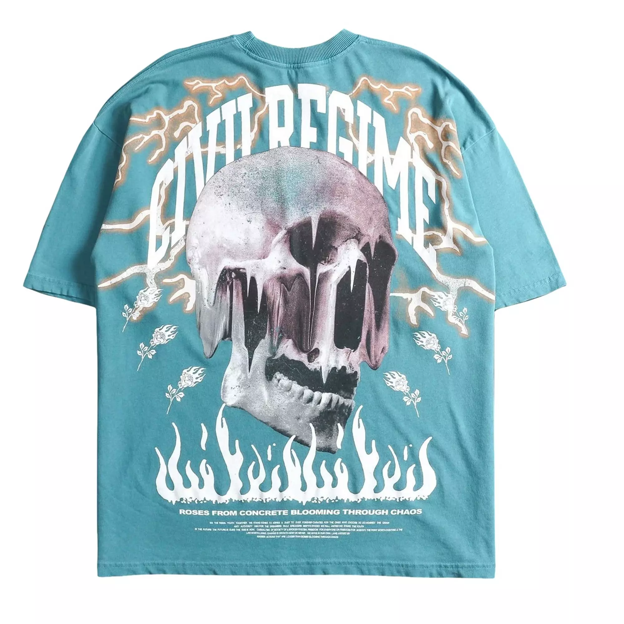 Civil Regime Men's Electric Rush Tee - AQUA