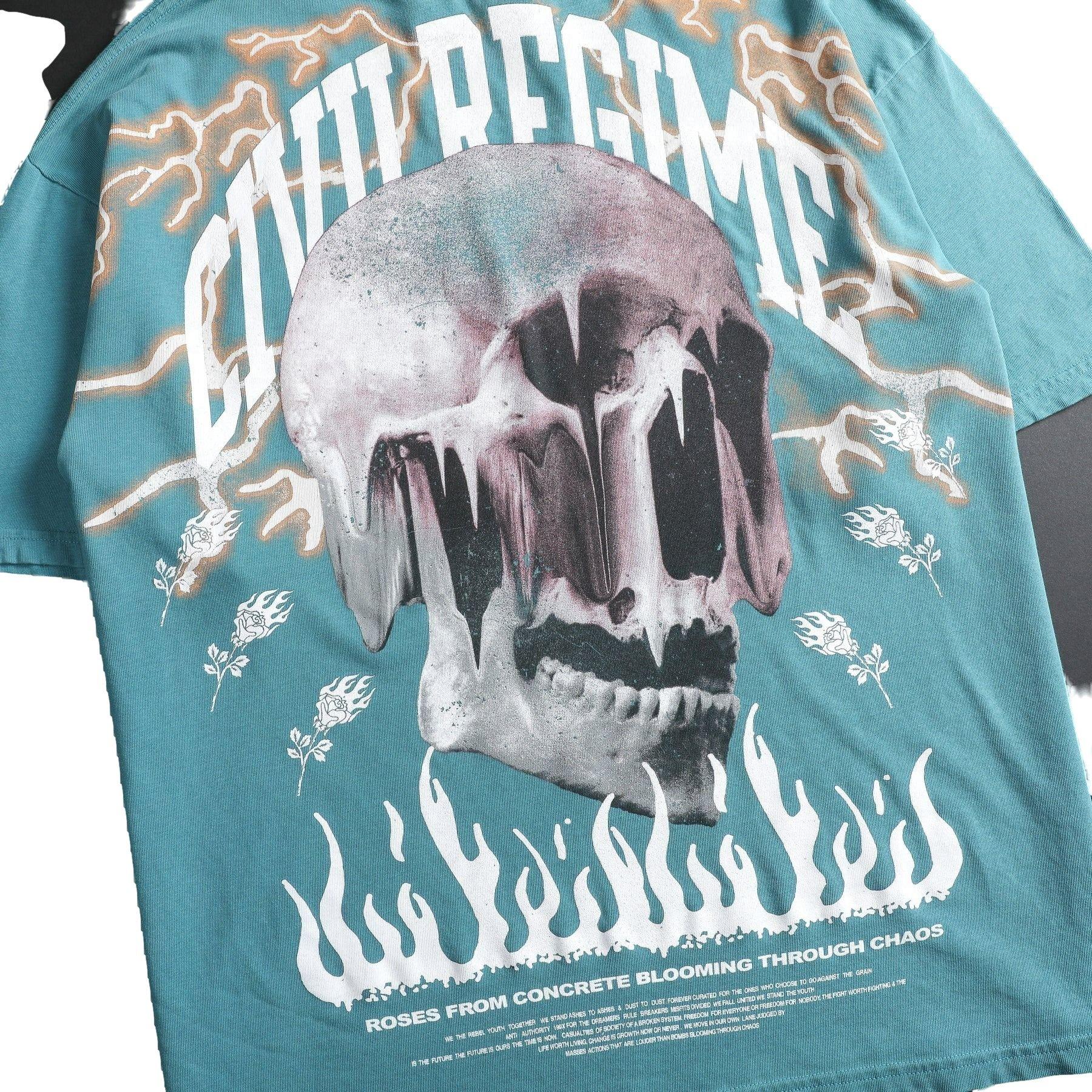 Civil Regime Men's Electric Rush Tee - AQUA Thumbnail View 4