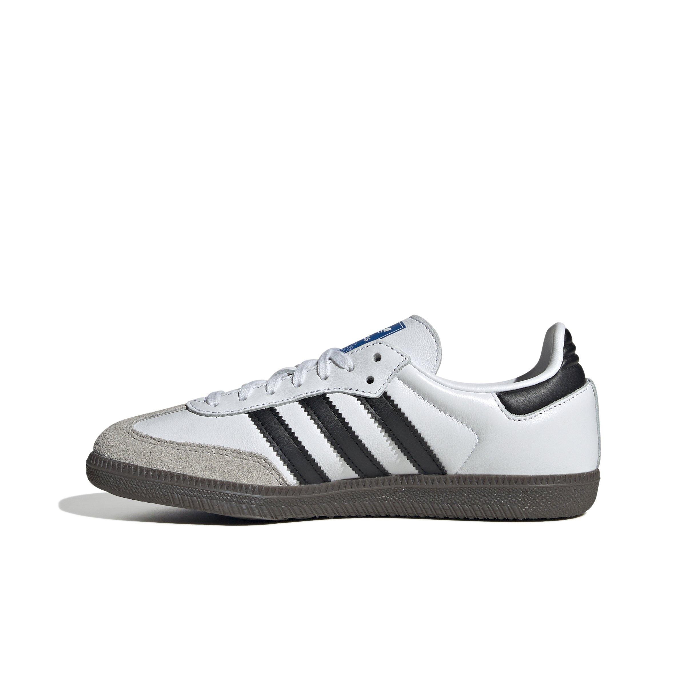 adidas Originals Samba OG Grade School Kids' "Ftwr White/Core Black/Gum" Shoe