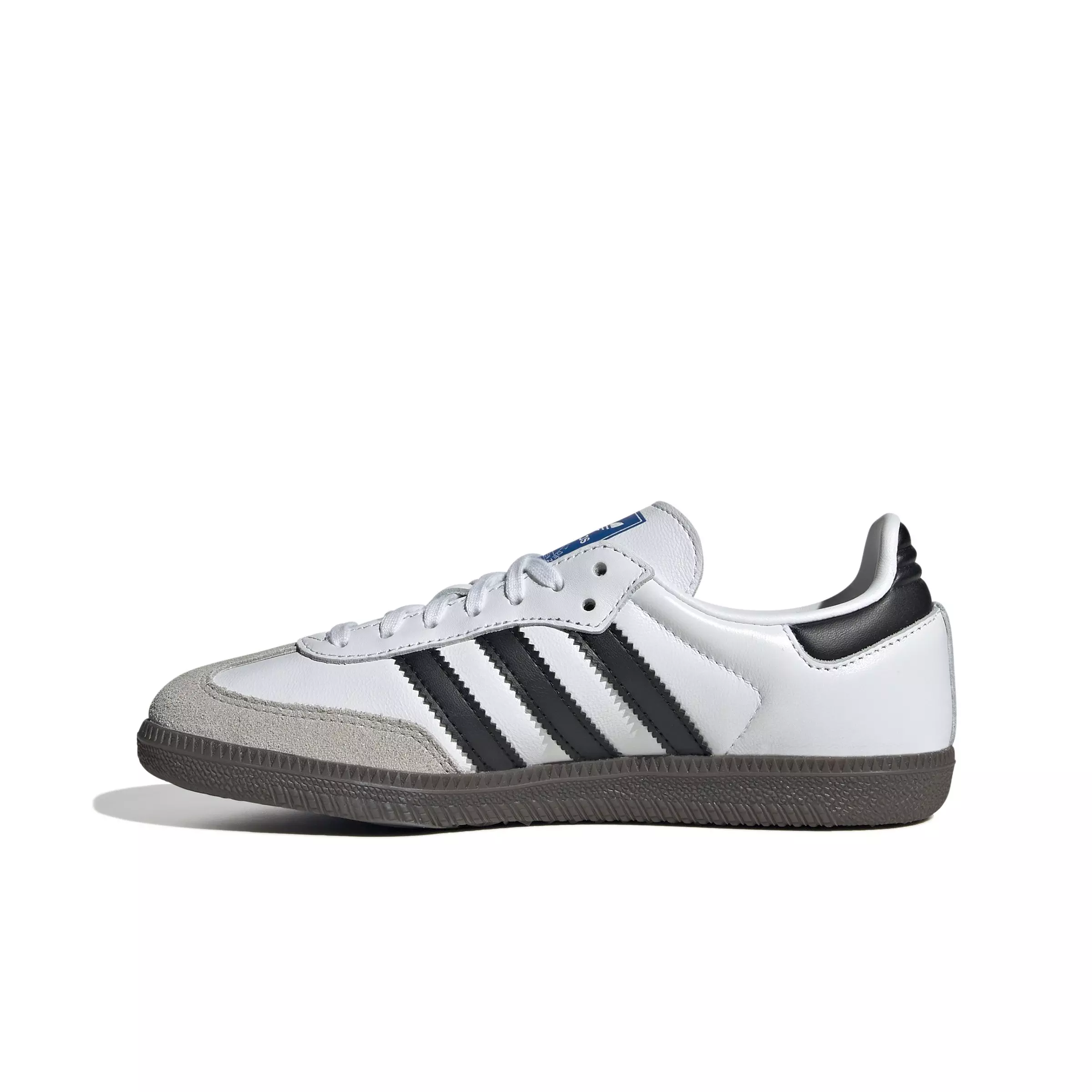 adidas Originals Samba OG "Ftwr White/Core Black/Gum" Grade School Kids' Shoe - WHITE/BLACK