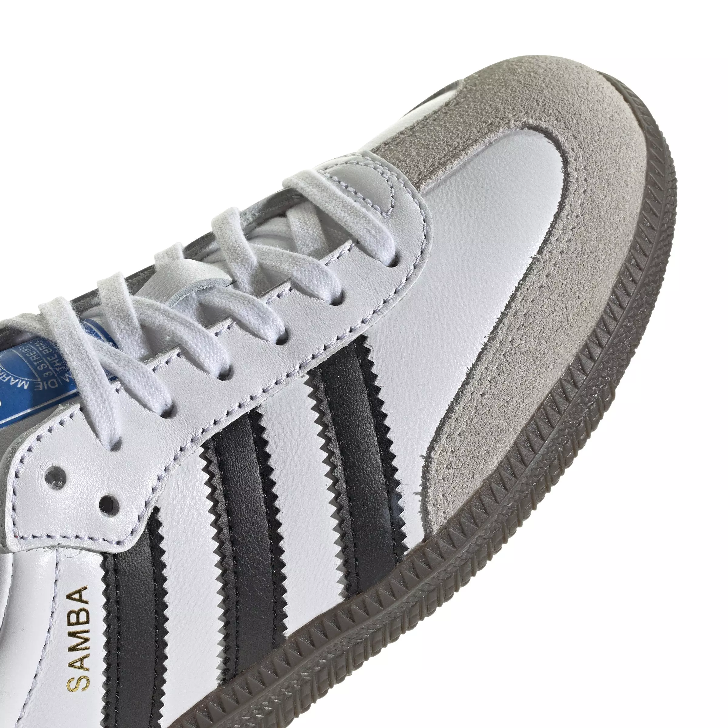 adidas Originals Samba OG "Ftwr White/Core Black/Gum" Grade School Kids' Shoe - WHITE/BLACK