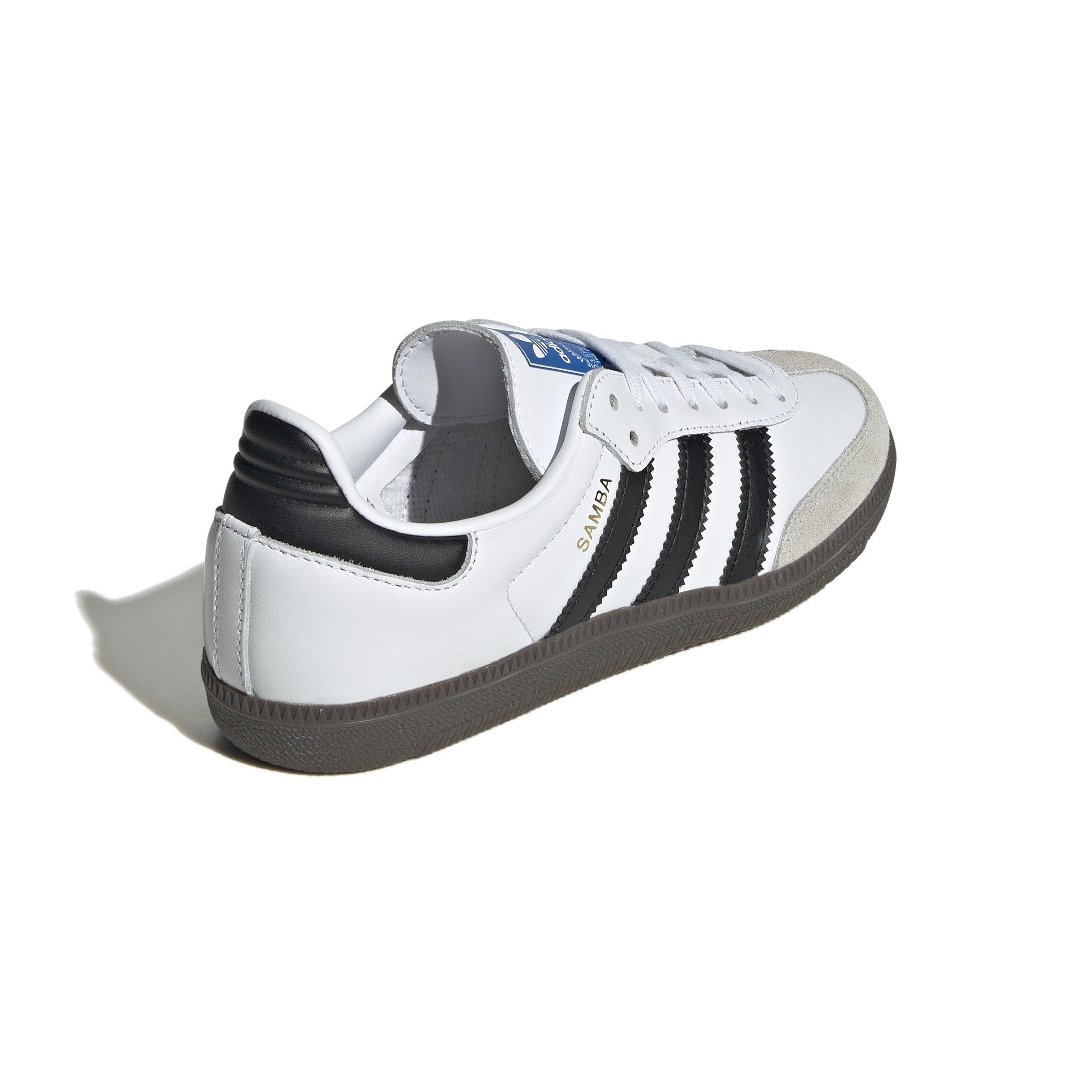 adidas Originals Samba OG Grade School Kids' "Ftwr White/Core Black/Clear Granite" Shoe