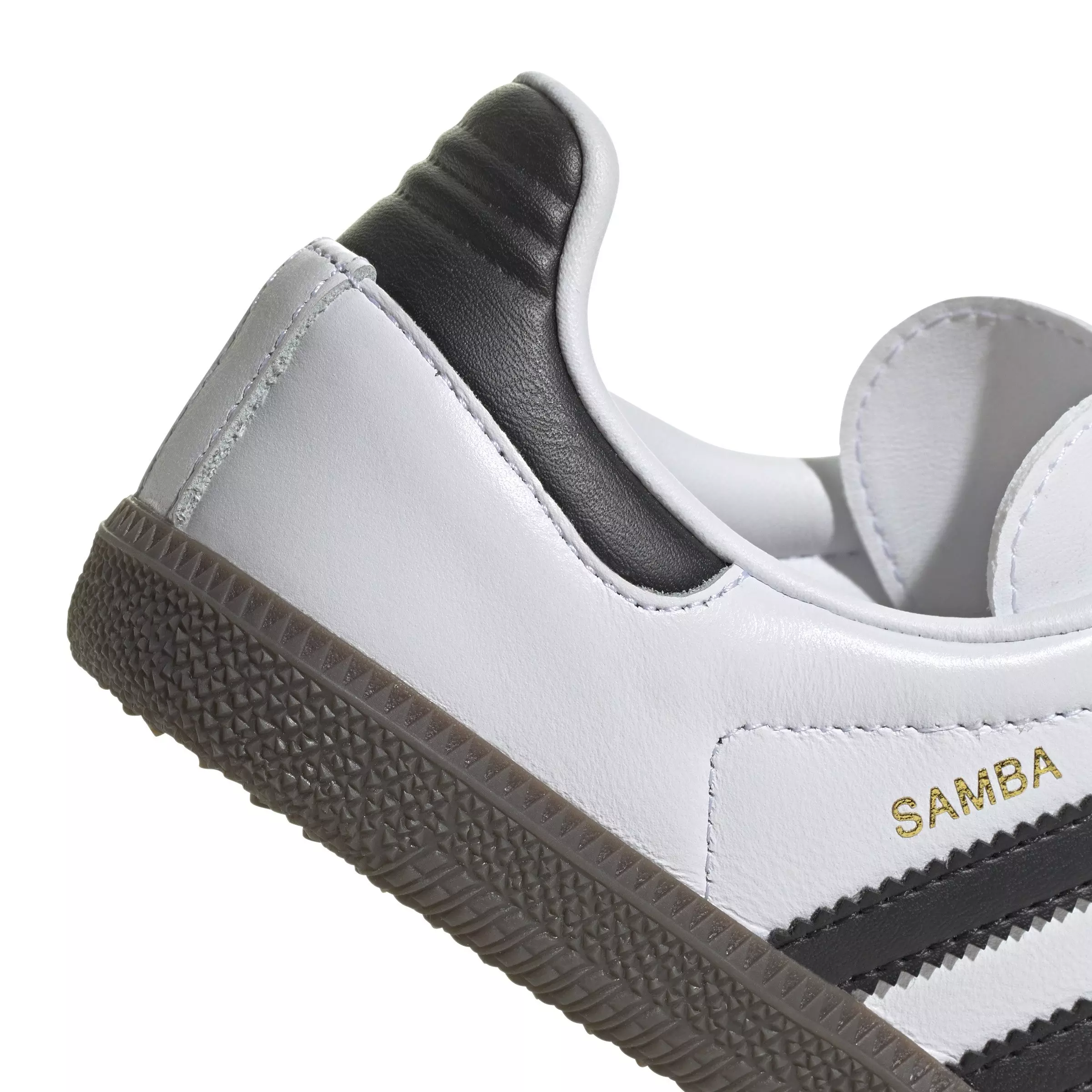 adidas Originals Samba OG "Cloud White/Core Black/Clear Granite" Preschool Kids' Shoe - WHITE/BLACK