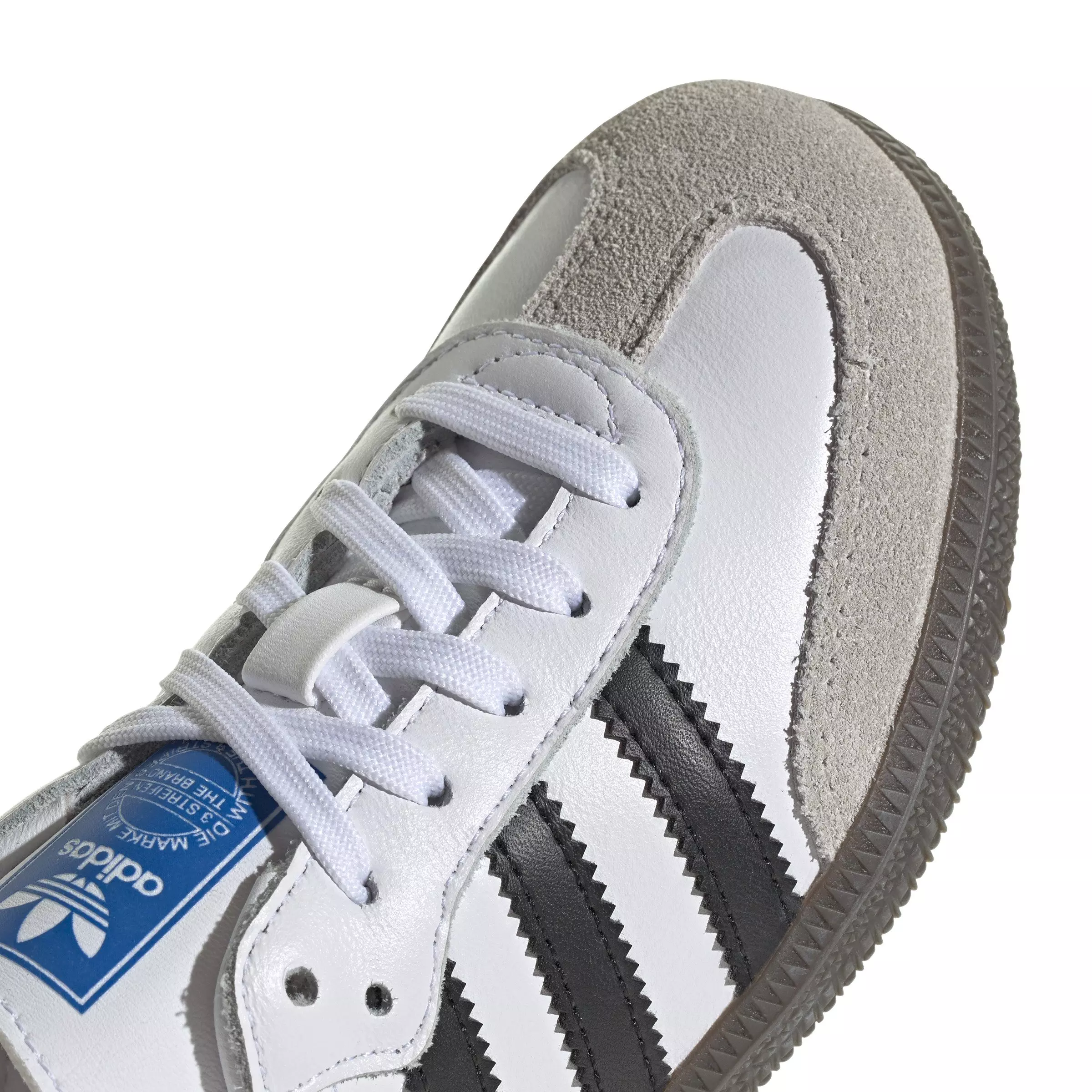 adidas Originals Samba OG "Cloud White/Core Black/Clear Granite" Preschool Kids' Shoe - WHITE/BLACK