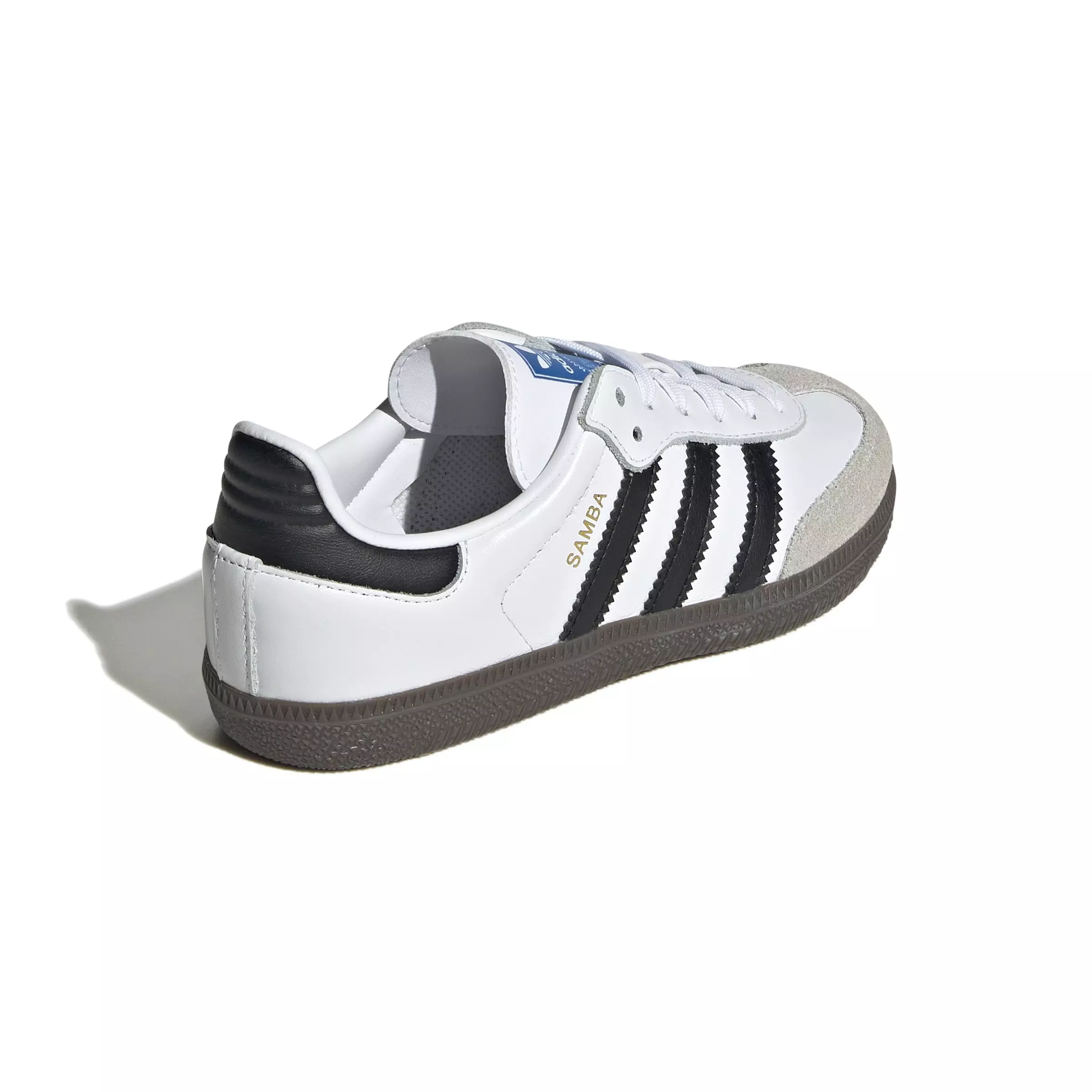 adidas Originals Samba OG "Cloud White/Core Black/Clear Granite" Preschool Kids' Shoe - WHITE/BLACK