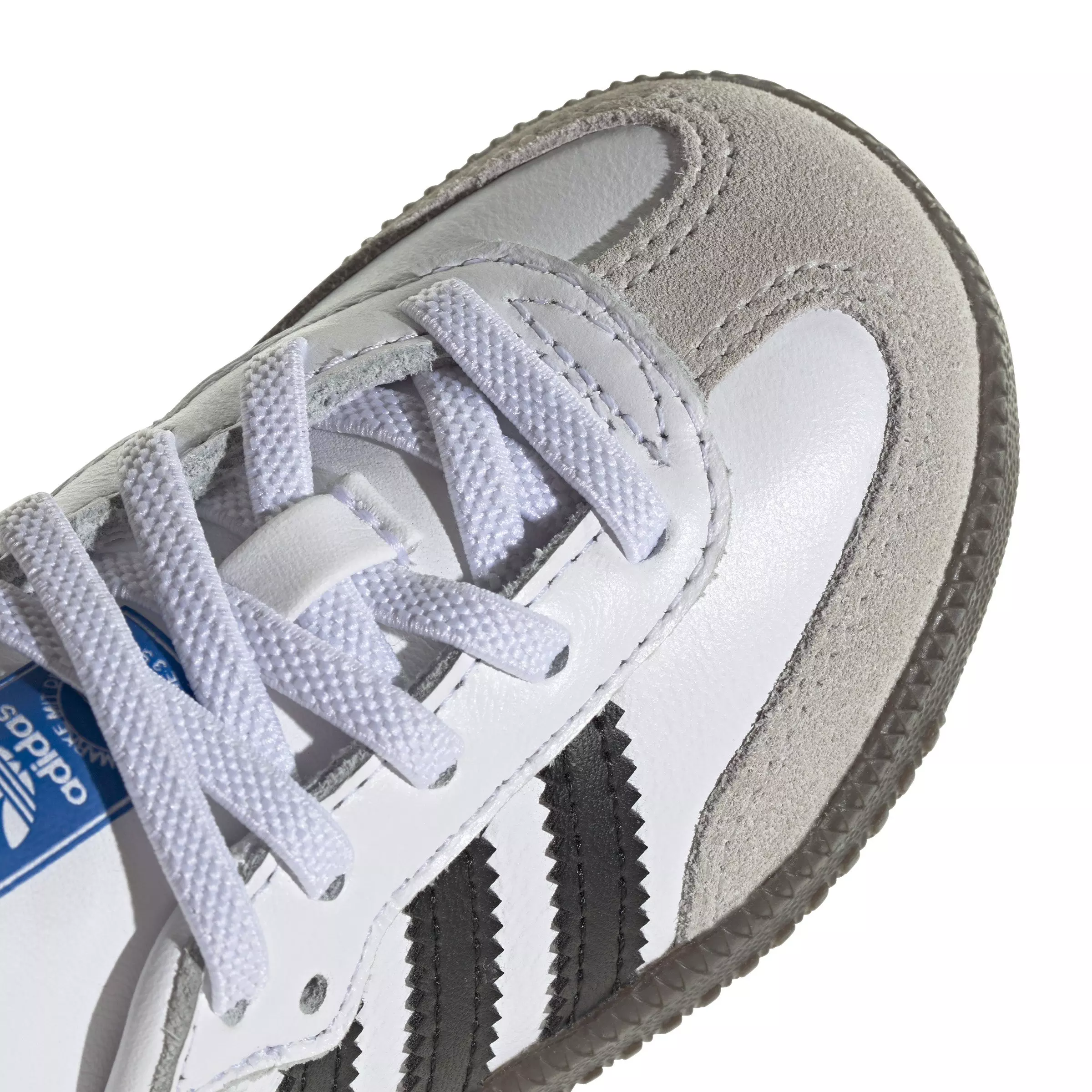 adidas Originals Samba OG "Cloud White/Core Black/Clear Granite" Toddler Kids' Shoe - WHITE/BLACK