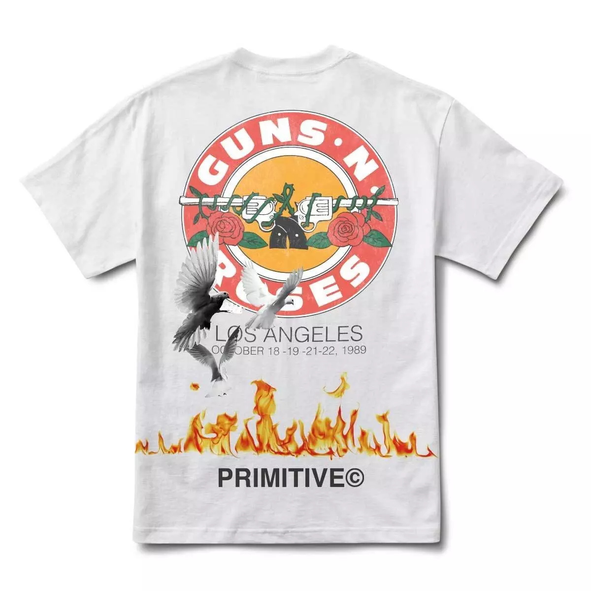 Primitive Men's Guns N Roses Next Door Tee - WHITE