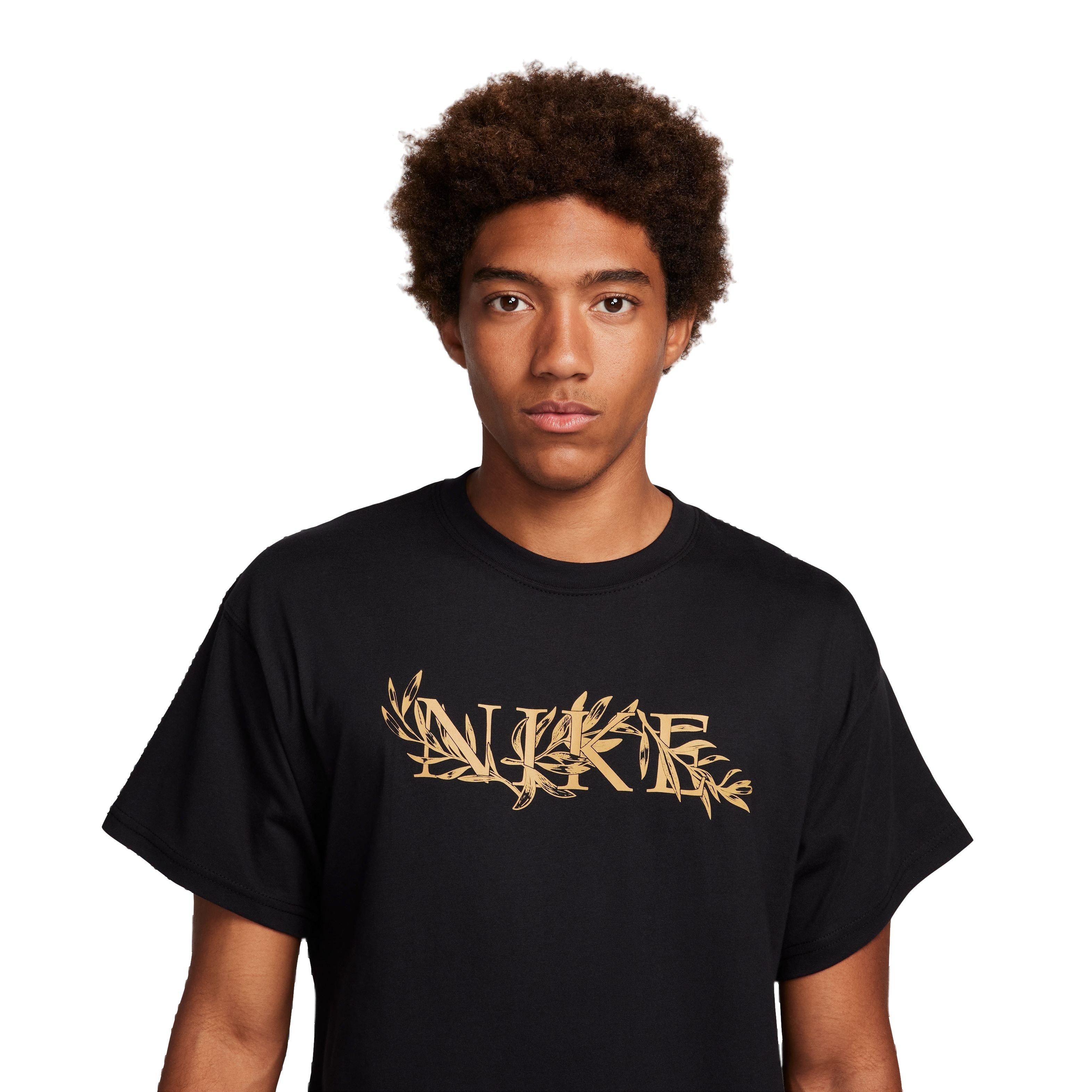 Nike Men's Sportswear Max90 Tee-Black - BLACK Thumbnail View 3