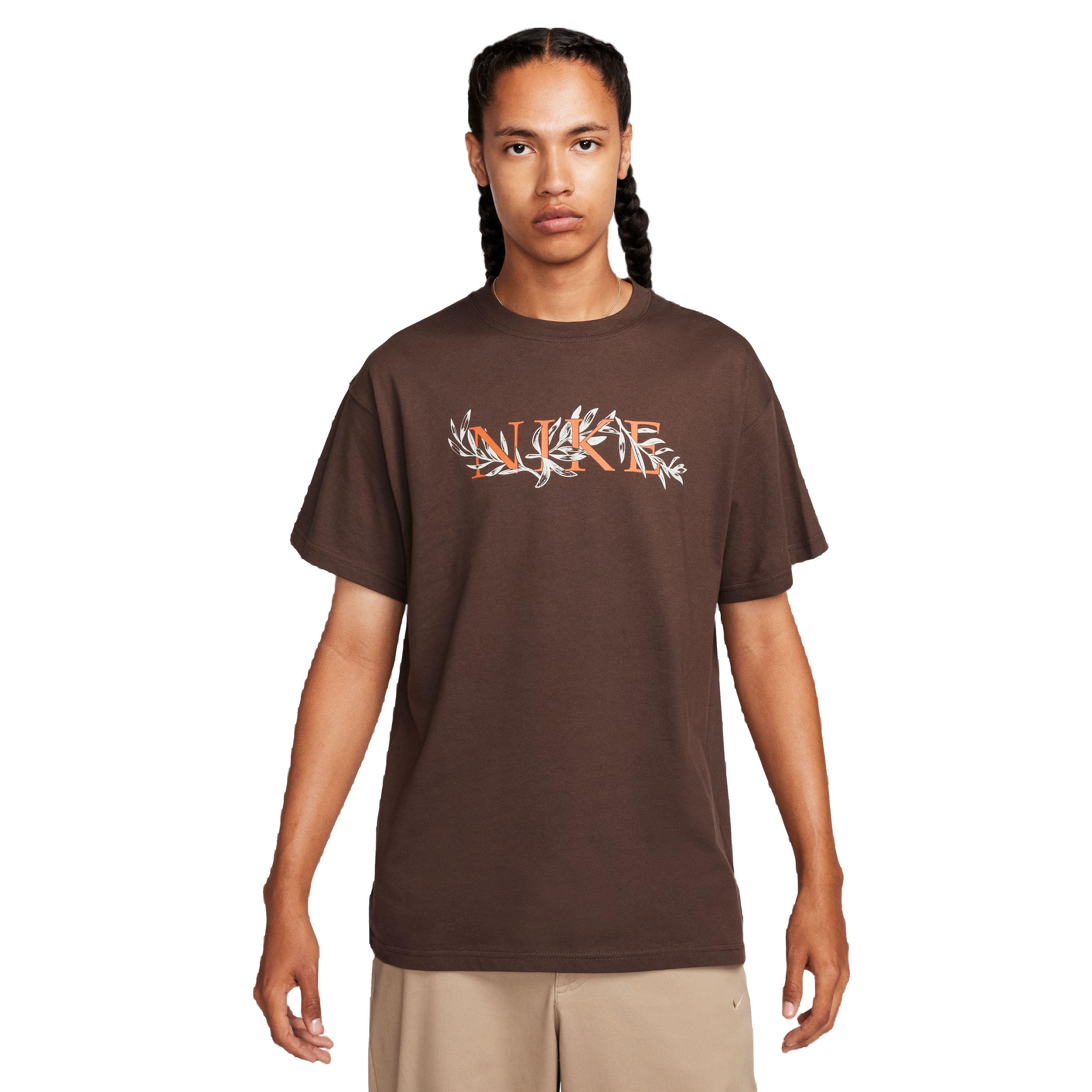 Nike Men's Sportswear Max90 Tee-Brown - BROWN Thumbnail View 1