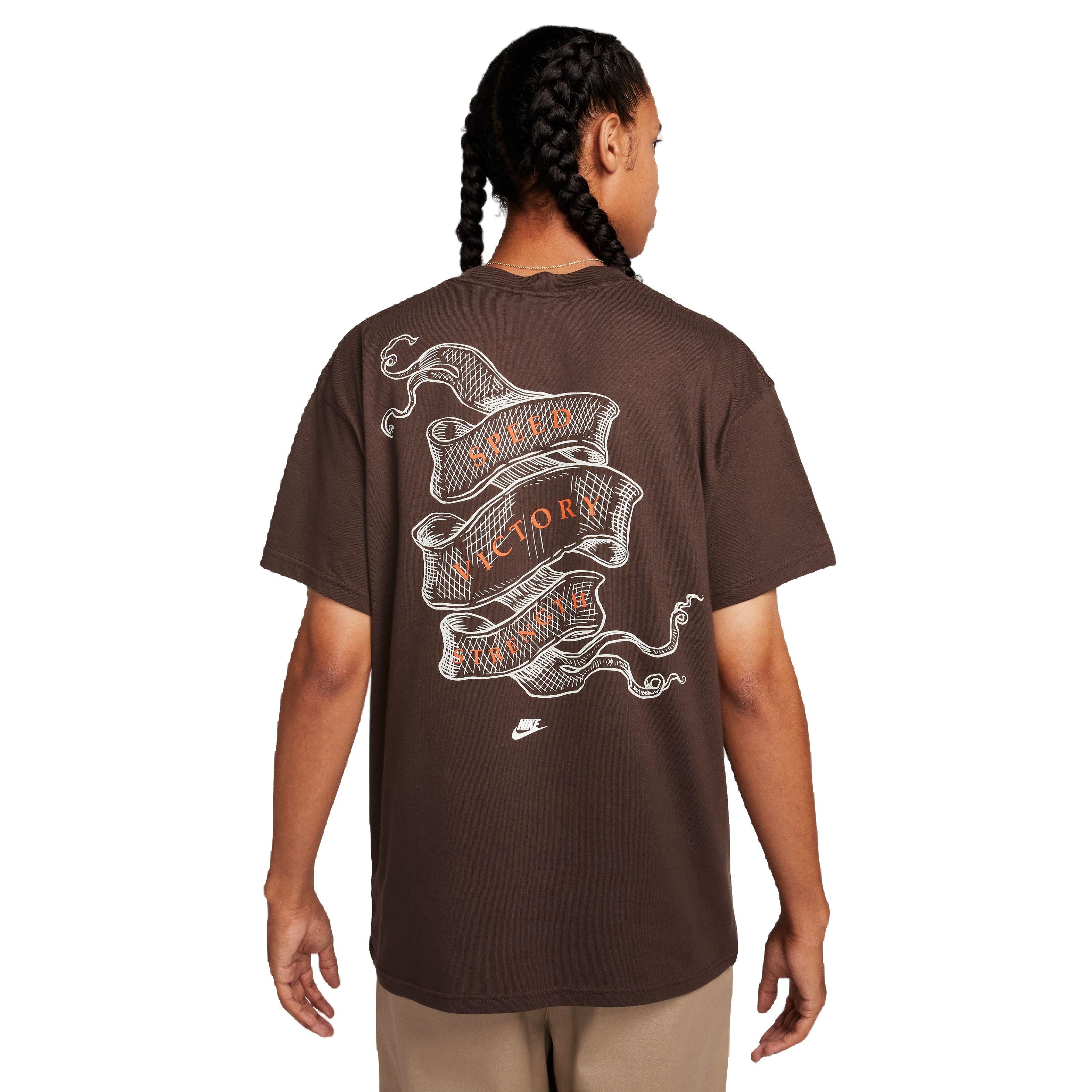 Nike Men's Sportswear Max90 Tee-Brown - BROWN Thumbnail View 2