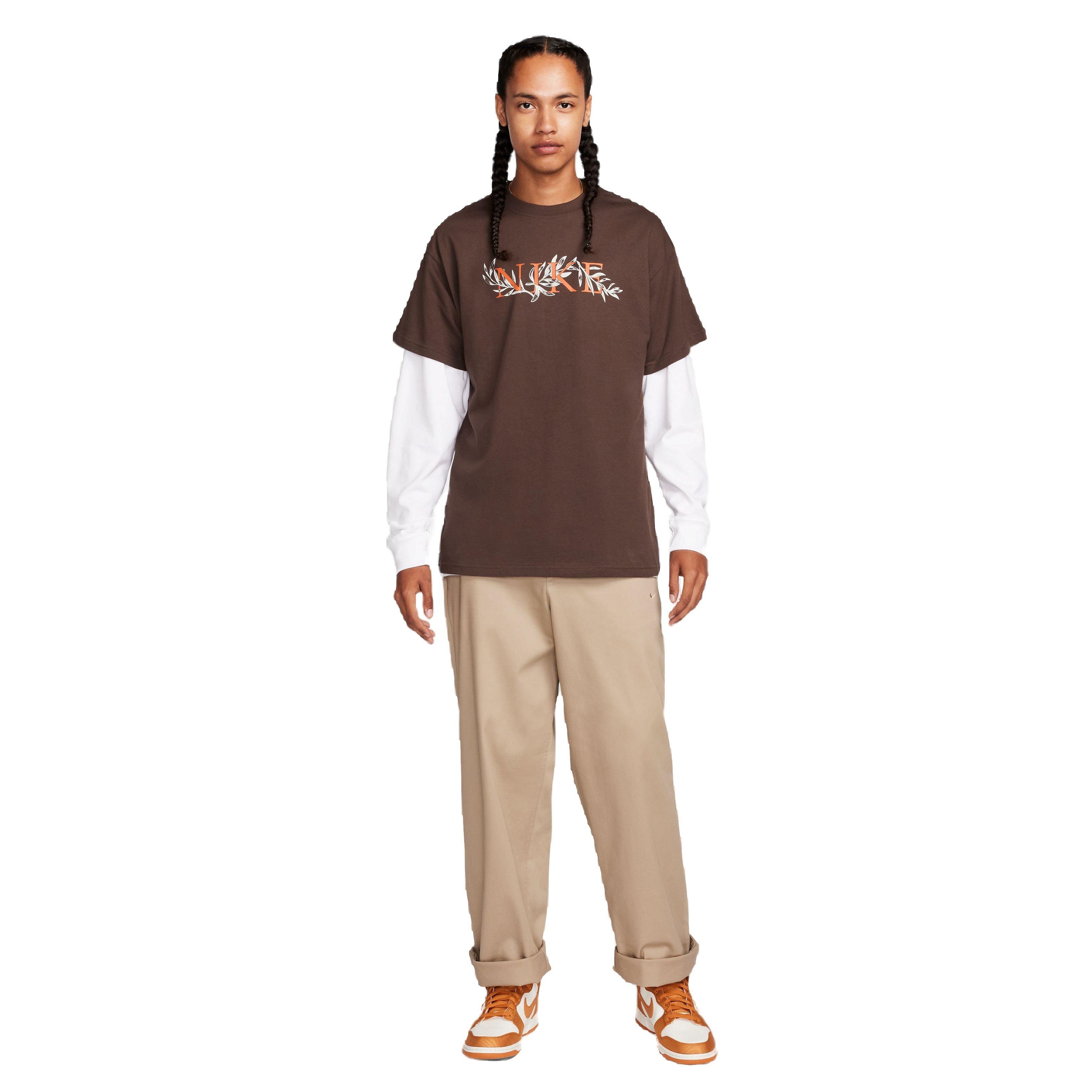 Nike Men's Sportswear Max90 Tee-Brown - BROWN Thumbnail View 5
