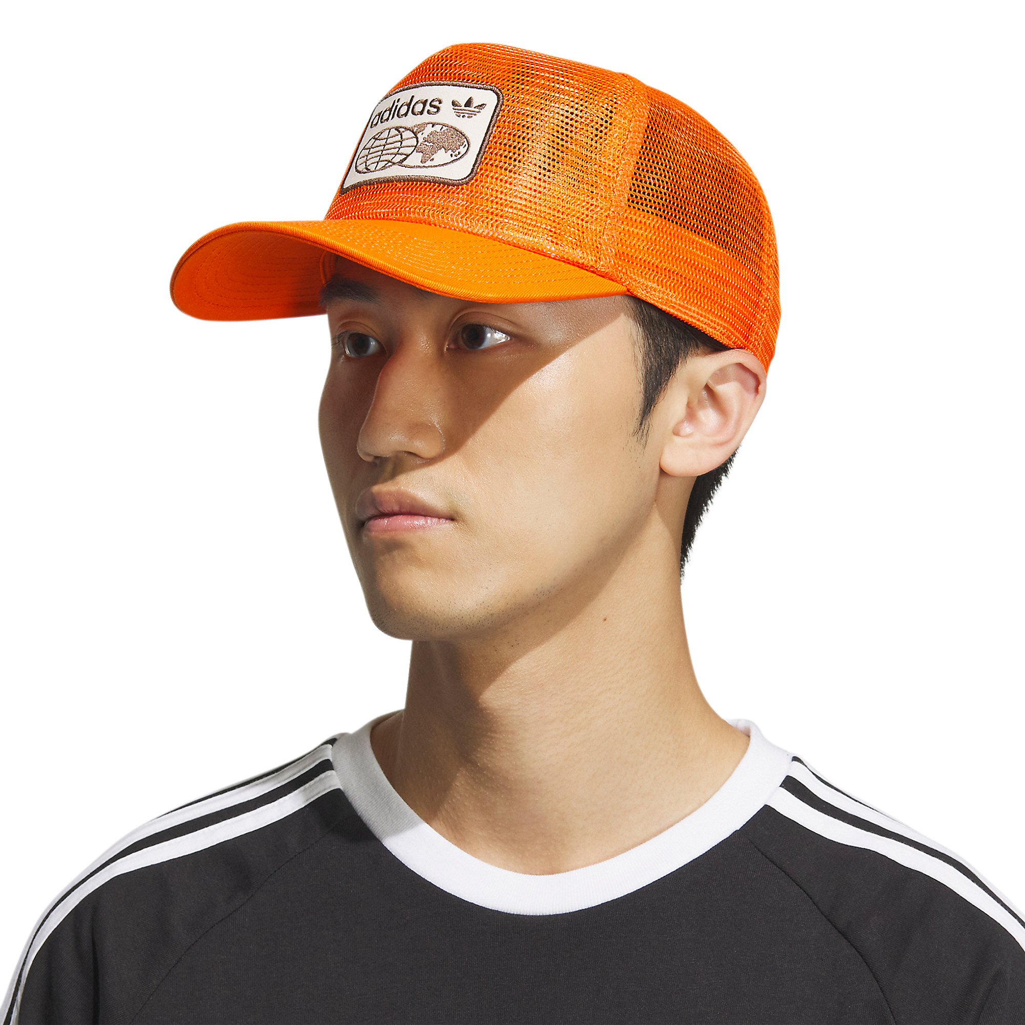 adidas Worldwide Mesh Trucker Hat - ORANGE Thumbnail View 1