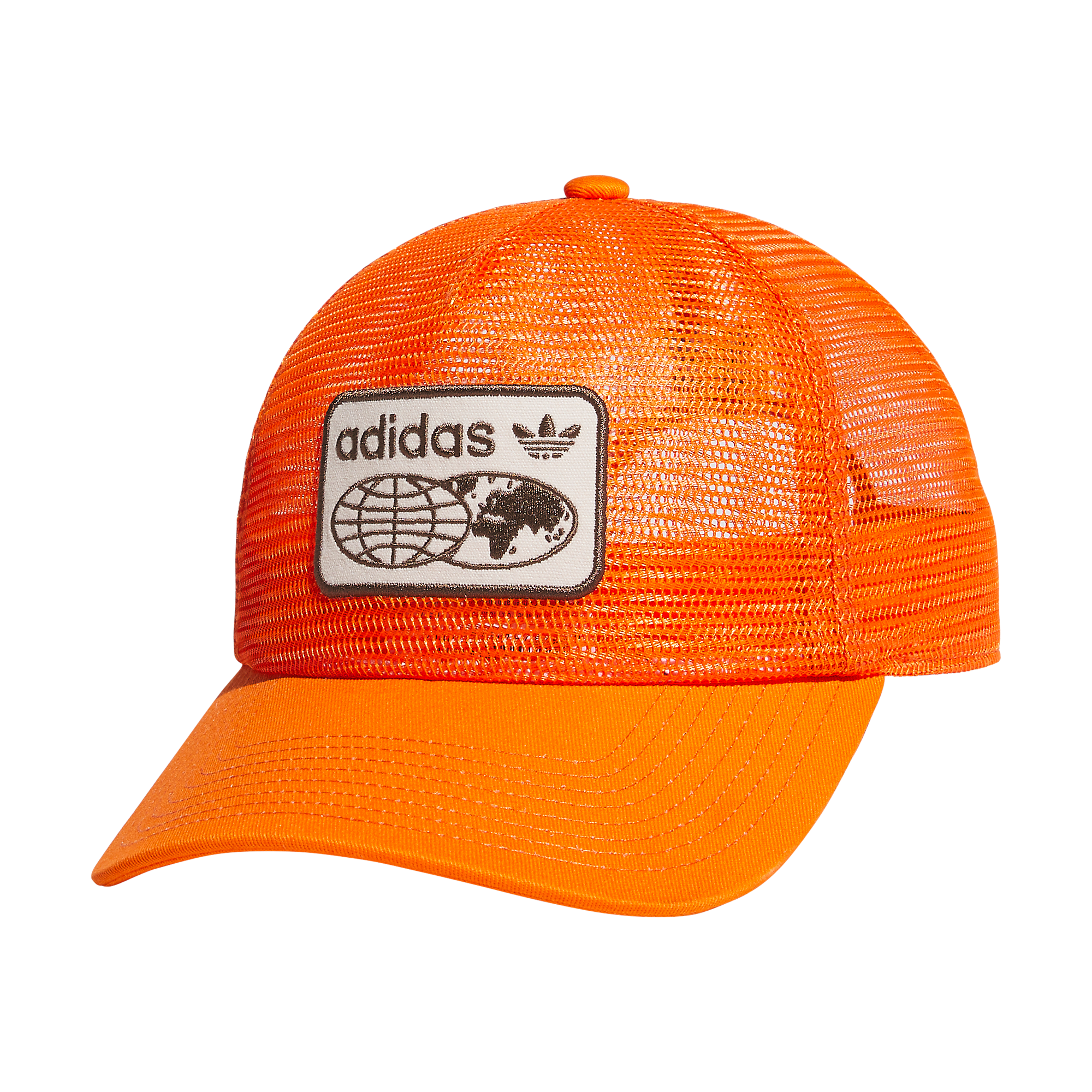 adidas Worldwide Mesh Trucker Hat - ORANGE Thumbnail View 3