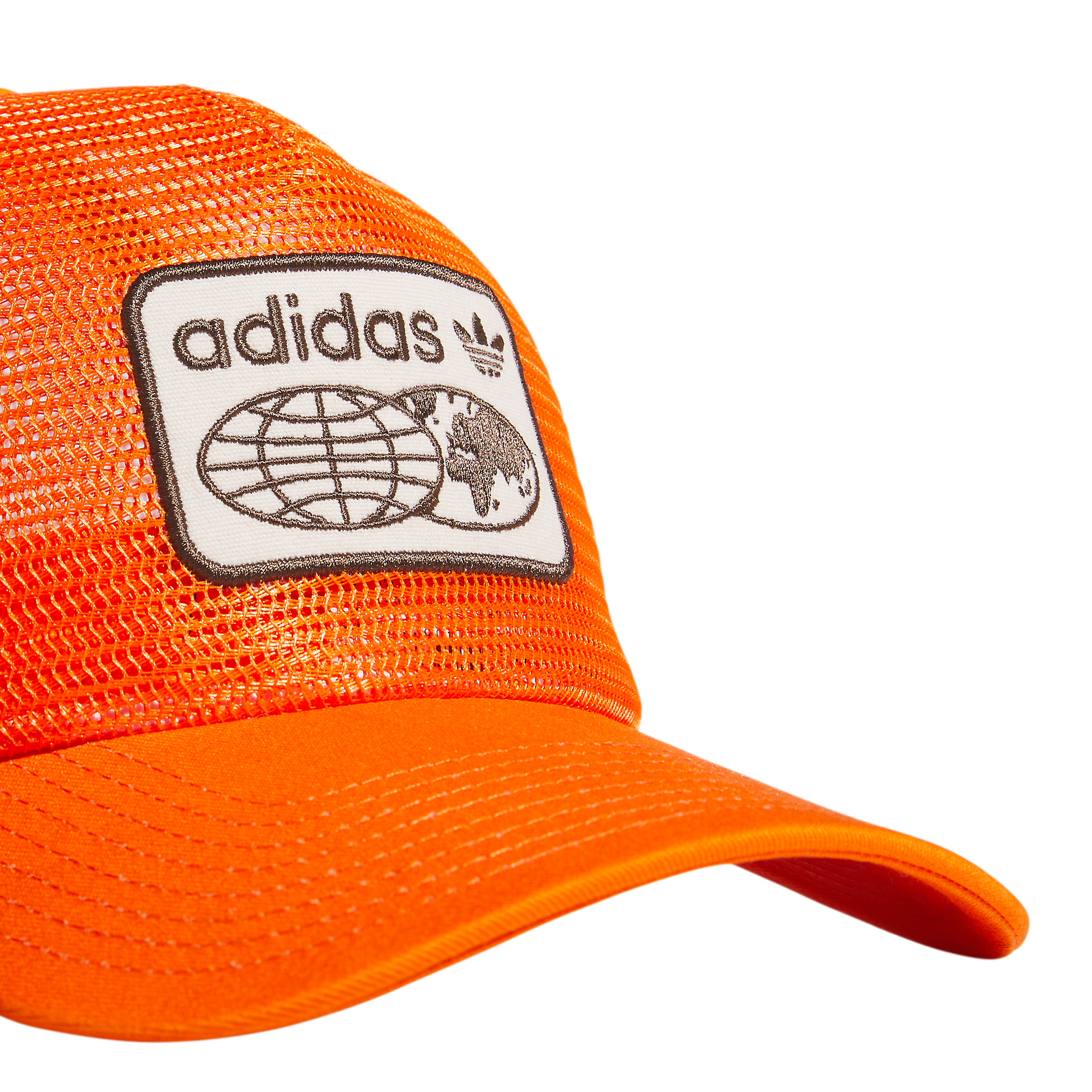 adidas Worldwide Mesh Trucker Hat - ORANGE Thumbnail View 5