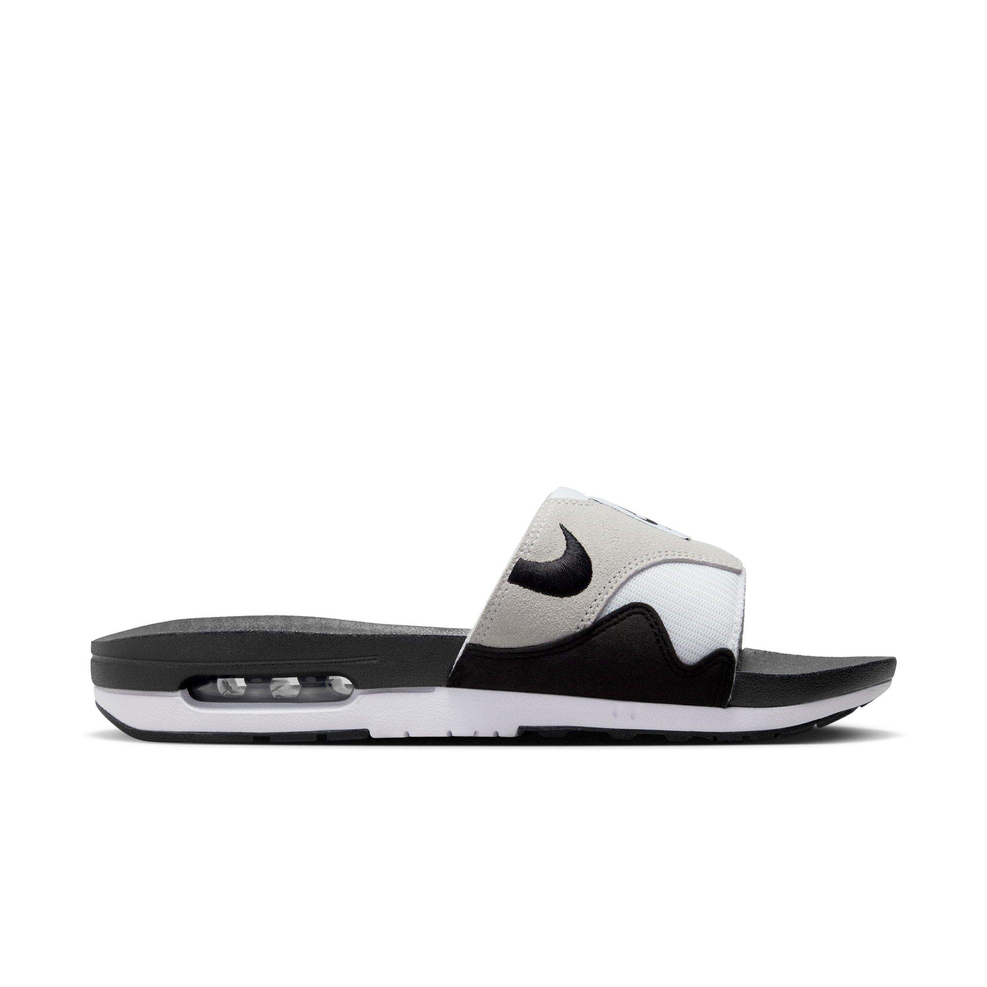 Nike Air Max 1 "White/Black/Lt Neutral Grey" Men's Slide - WHITE/BLACK Thumbnail View 1