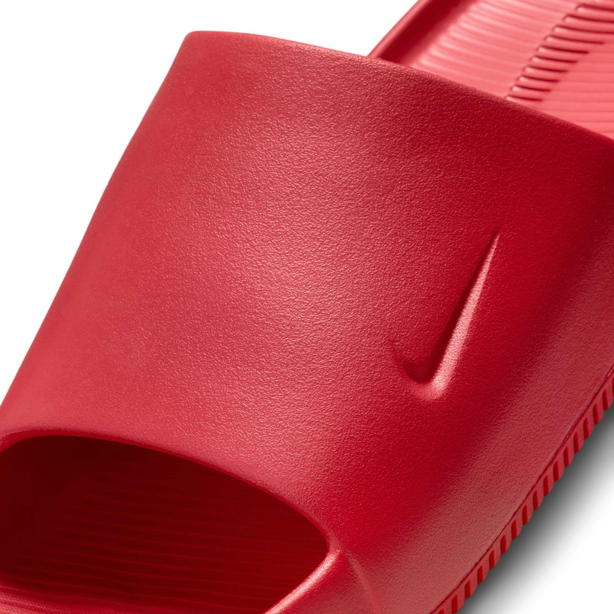 Red nike slides mens deals