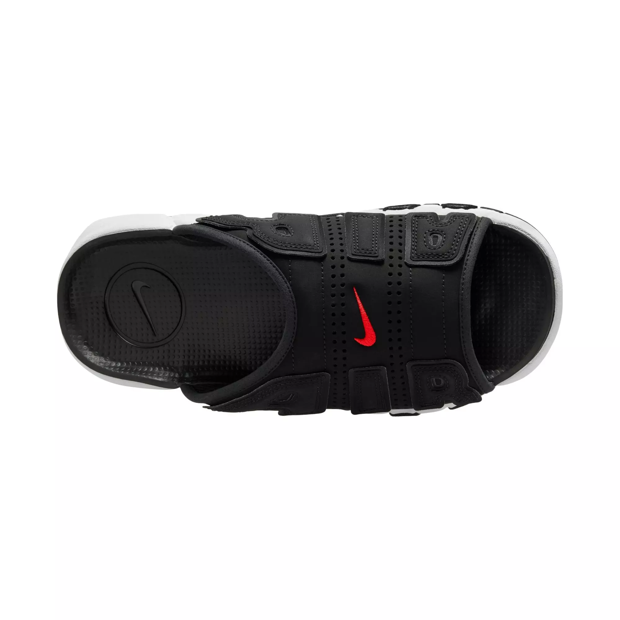 Nike Air More Uptempo "Black/White/Clear" Men's Slide - BLACK/WHITE
