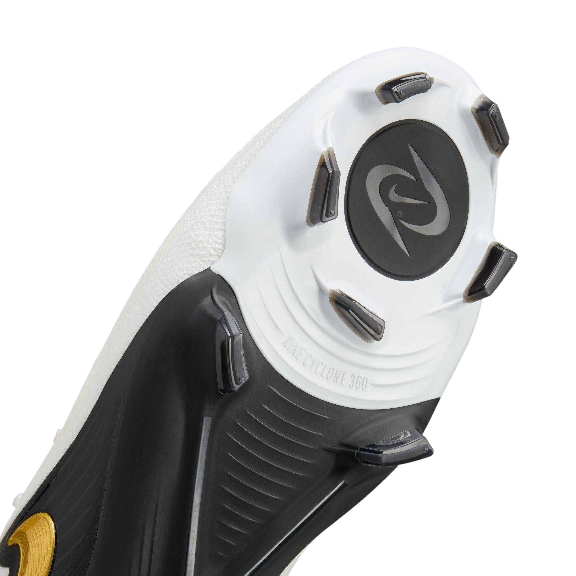 Nike Phantom GX 2 Pro FG "White/Black/MTLC Gold Coin" Men's Soccer Cleat - WHITE/BLACK Thumbnail View 8