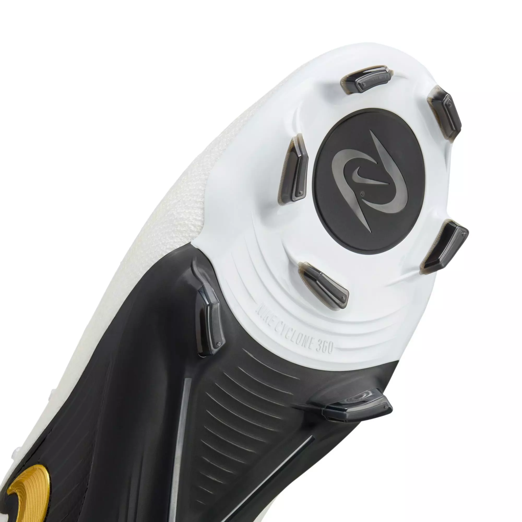 Nike Phantom GX 2 Pro FG "White/Black/MTLC Gold Coin" Men's Soccer Cleat - WHITE/BLACK