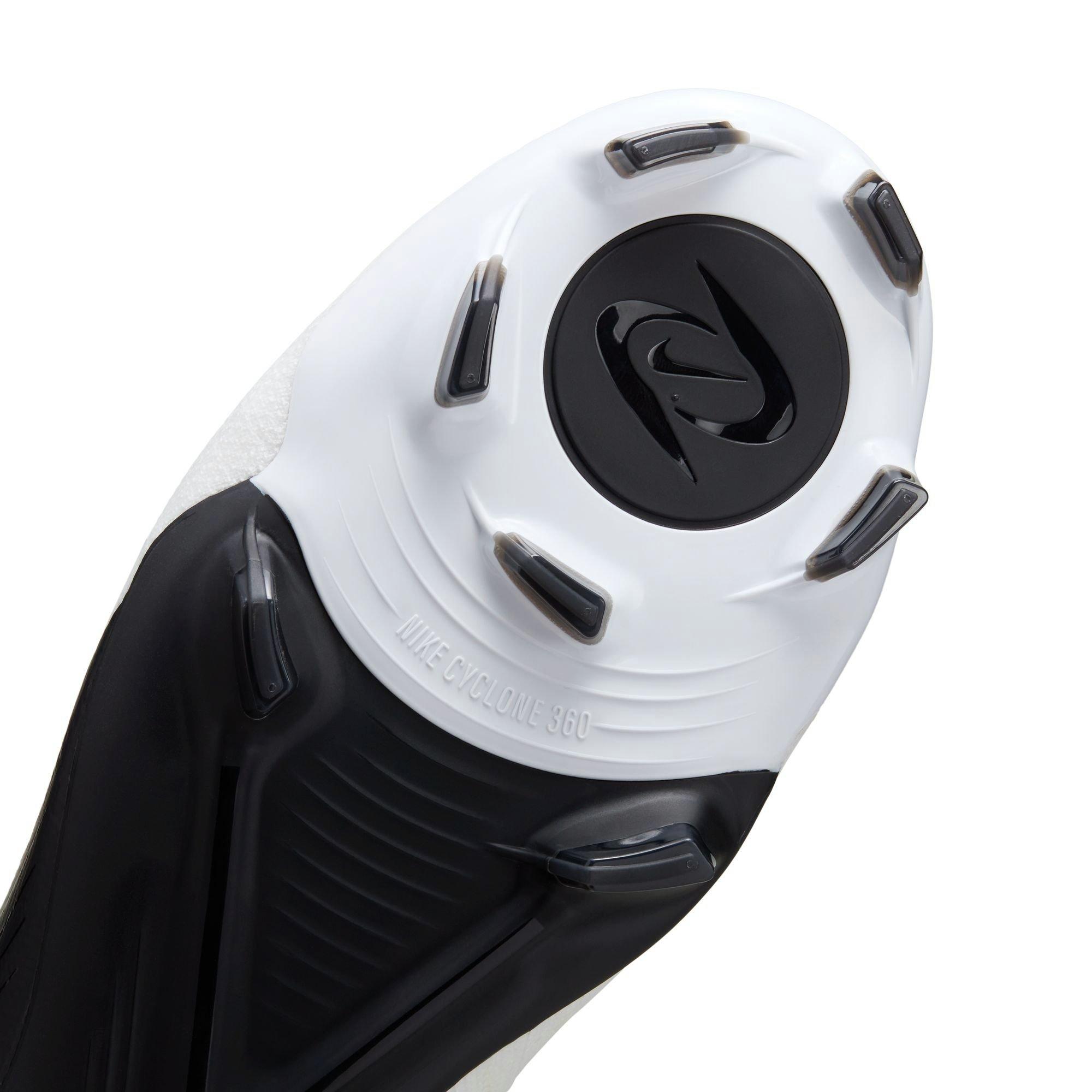 Nike Phantom Luna 2 Pro FG "White/Black/Mtlc Gold Coin" Men's Soccer Cleat - WHITE/BLACK Thumbnail View 9