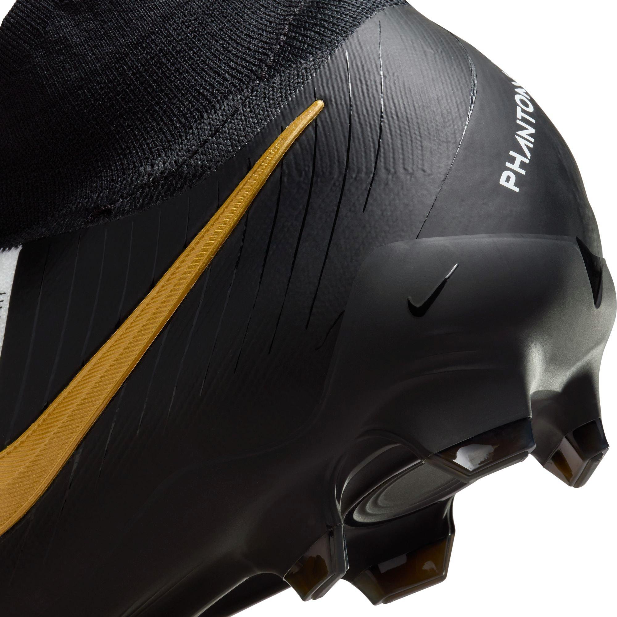 Nike Phantom Luna 2 Pro FG "White/Black/Mtlc Gold Coin" Men's Soccer Cleat - WHITE/BLACK Thumbnail View 11