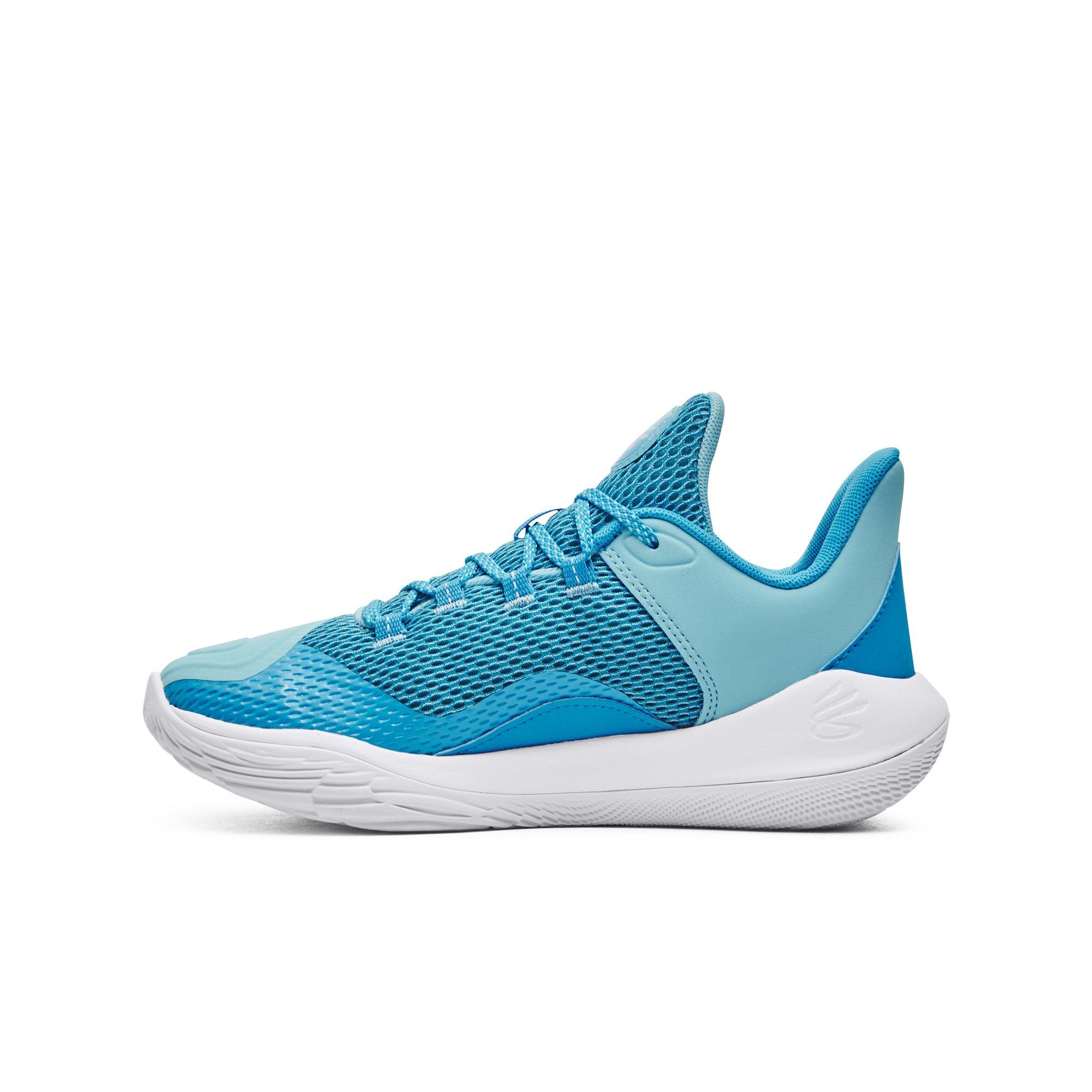 Under Armour Curry 11 "Blue Mouthguard" Grade School Kids' Basketball Shoe - BLUE/WHITE Thumbnail View 2