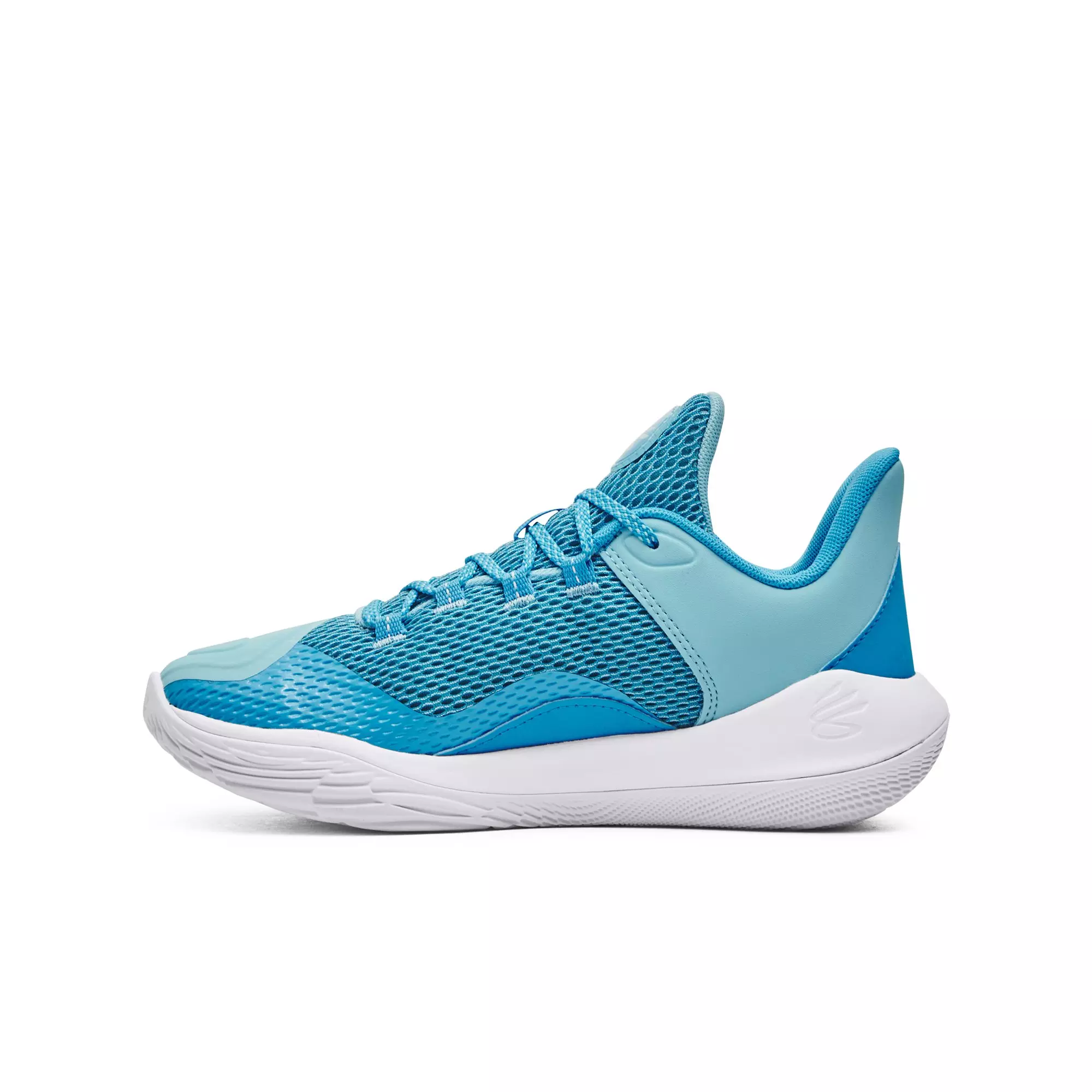 Under Armour Curry 11 "Blue Mouthguard" Grade School Kids' Basketball Shoe - BLUE/WHITE