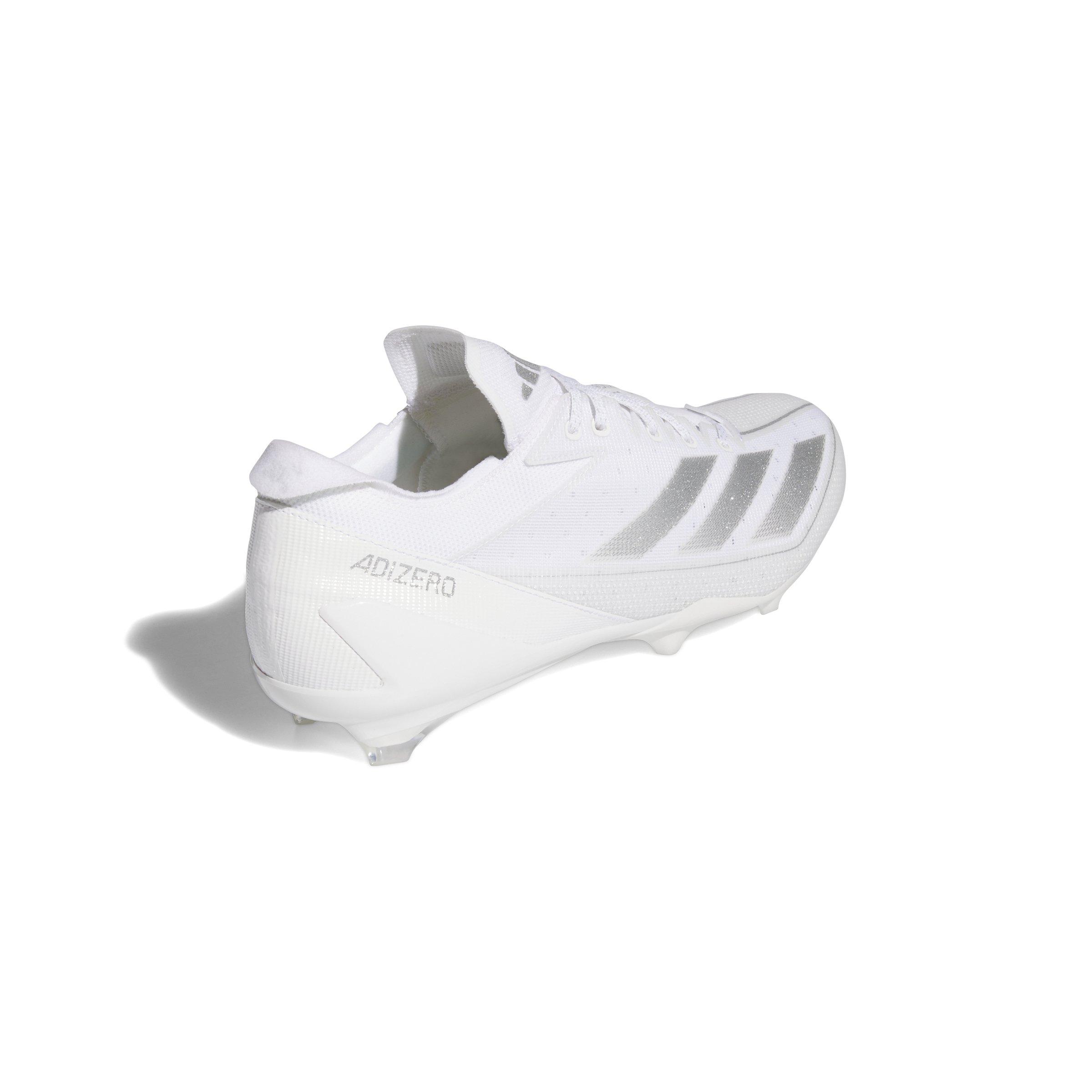 adidas Adizero 13.0 "White" Men's Football Cleat - WHITE Thumbnail View 4