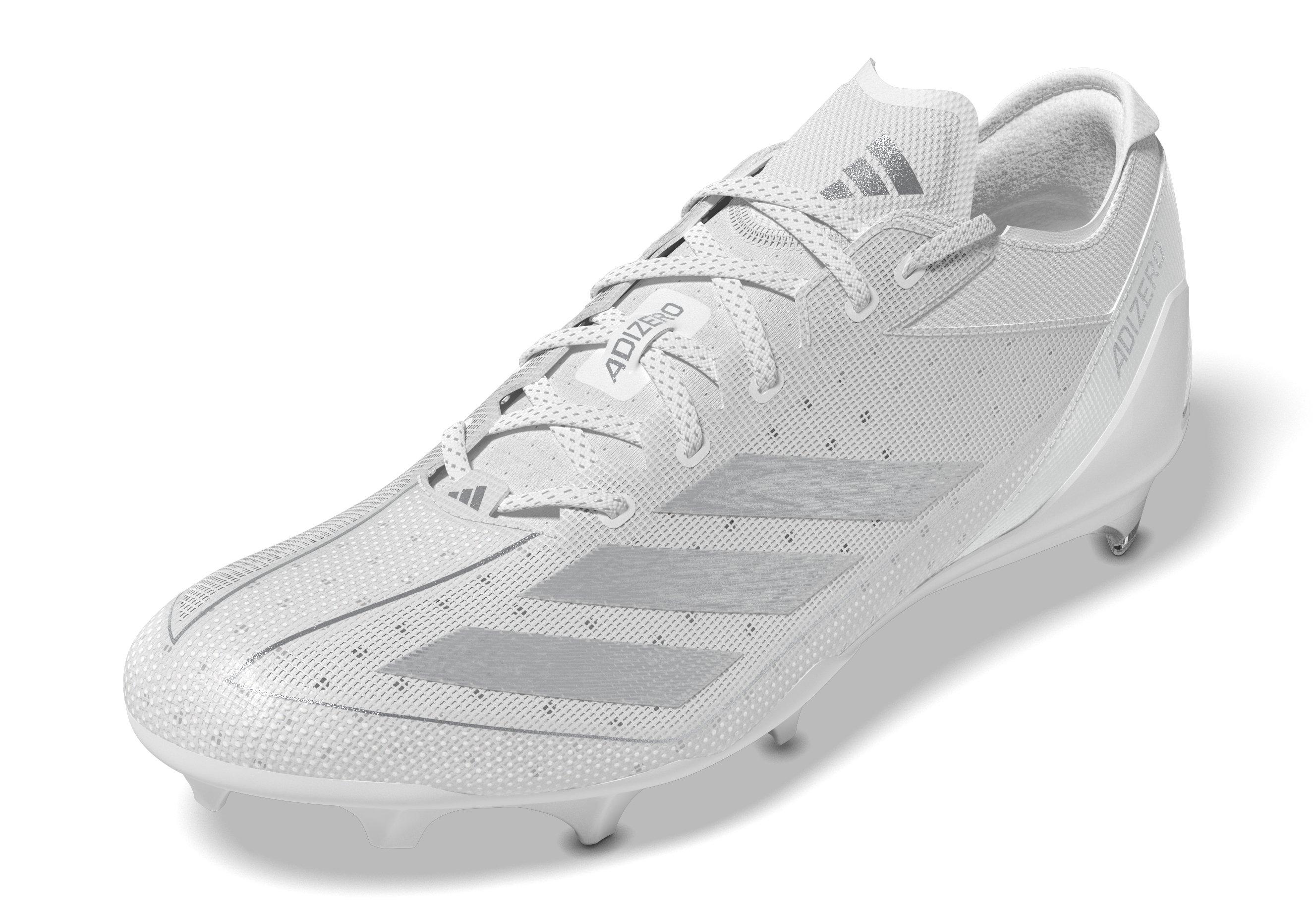 adidas Adizero 13.0 "White" Men's Football Cleat - WHITE Thumbnail View 7