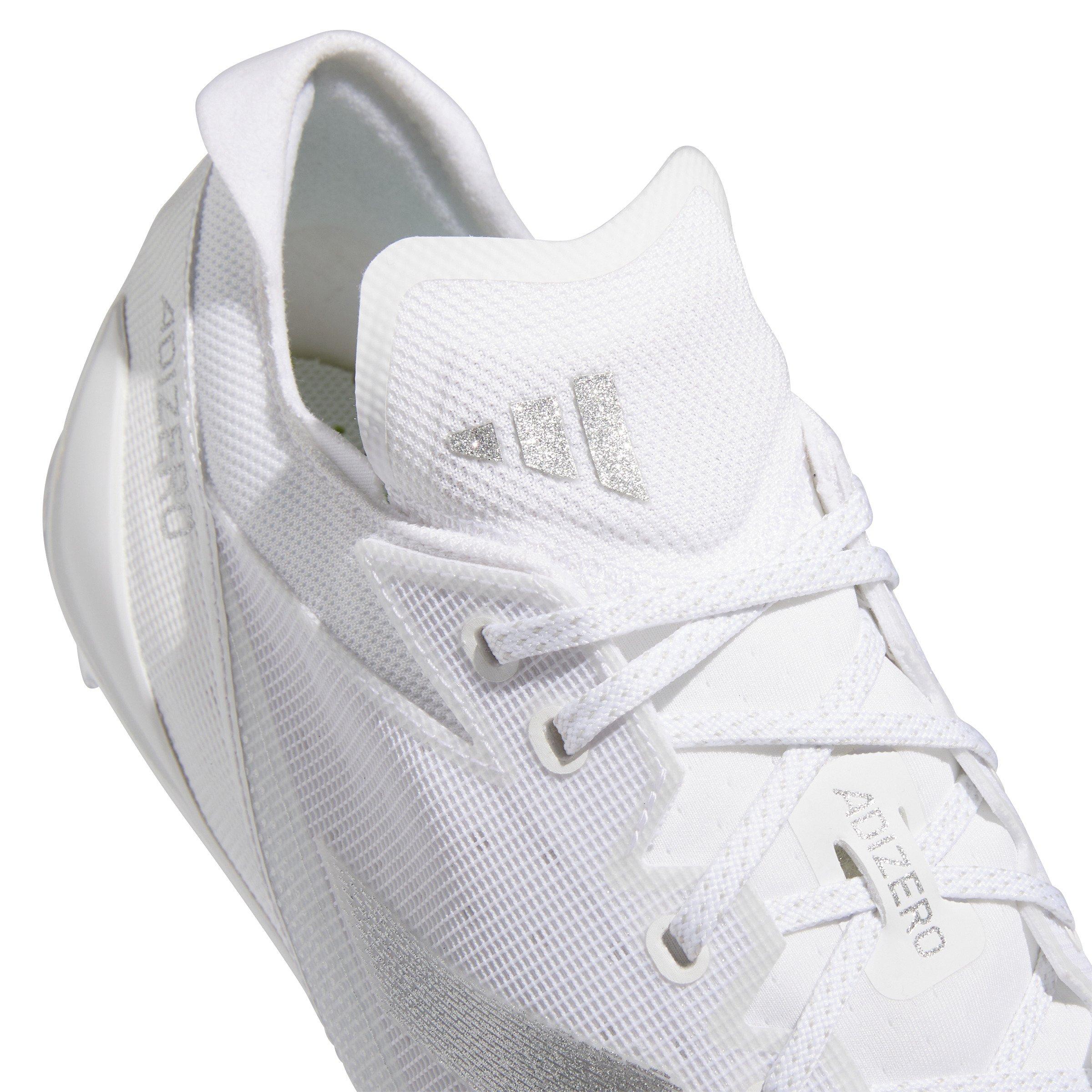 adidas Adizero 13.0 "White" Men's Football Cleat - WHITE Thumbnail View 8