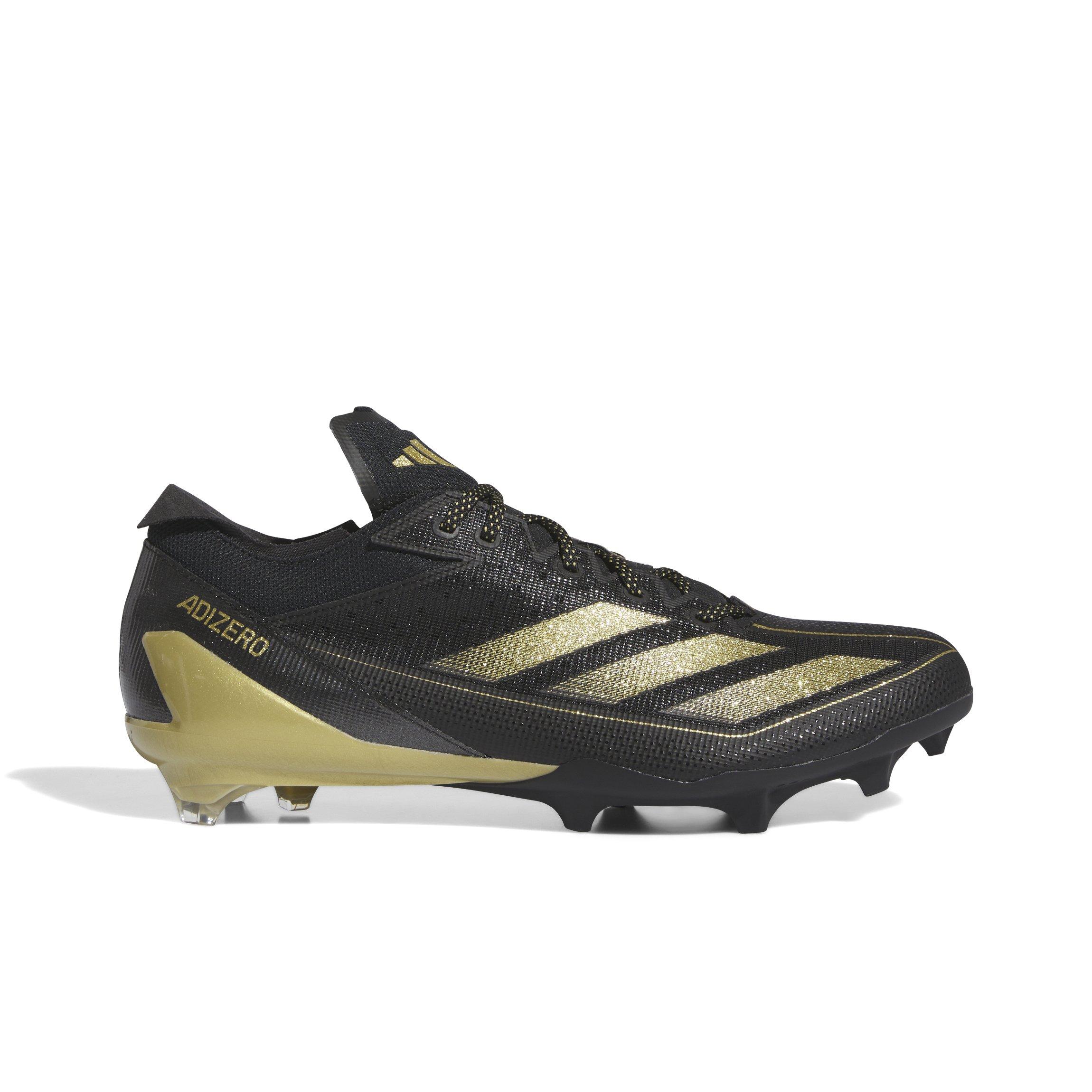 adidas Adizero Football Cleat Black/Metallic Gold | Hibbett display picture 2