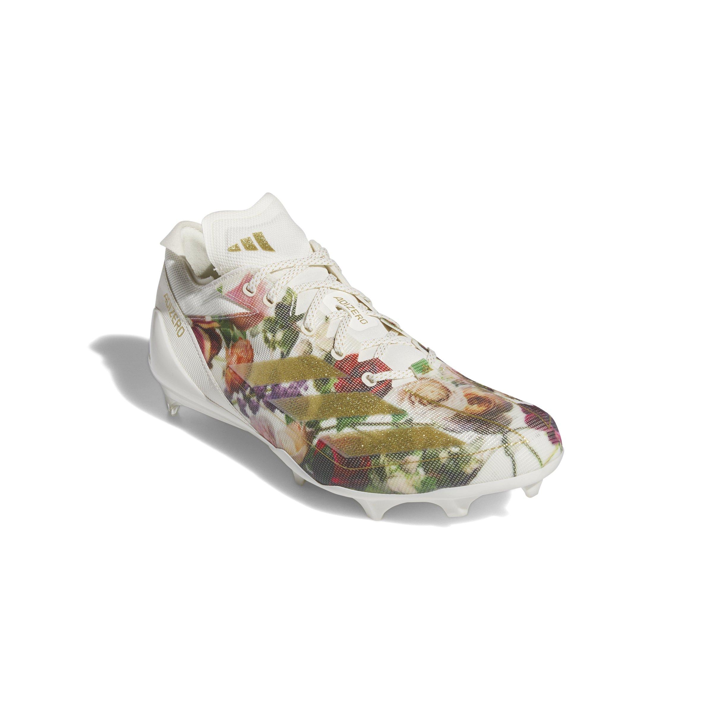 adidas Adizero Electric Speed Coronation "Wonder White/Gold Metallic" Men's Football Cleat - WHITE/GOLD Thumbnail View 6