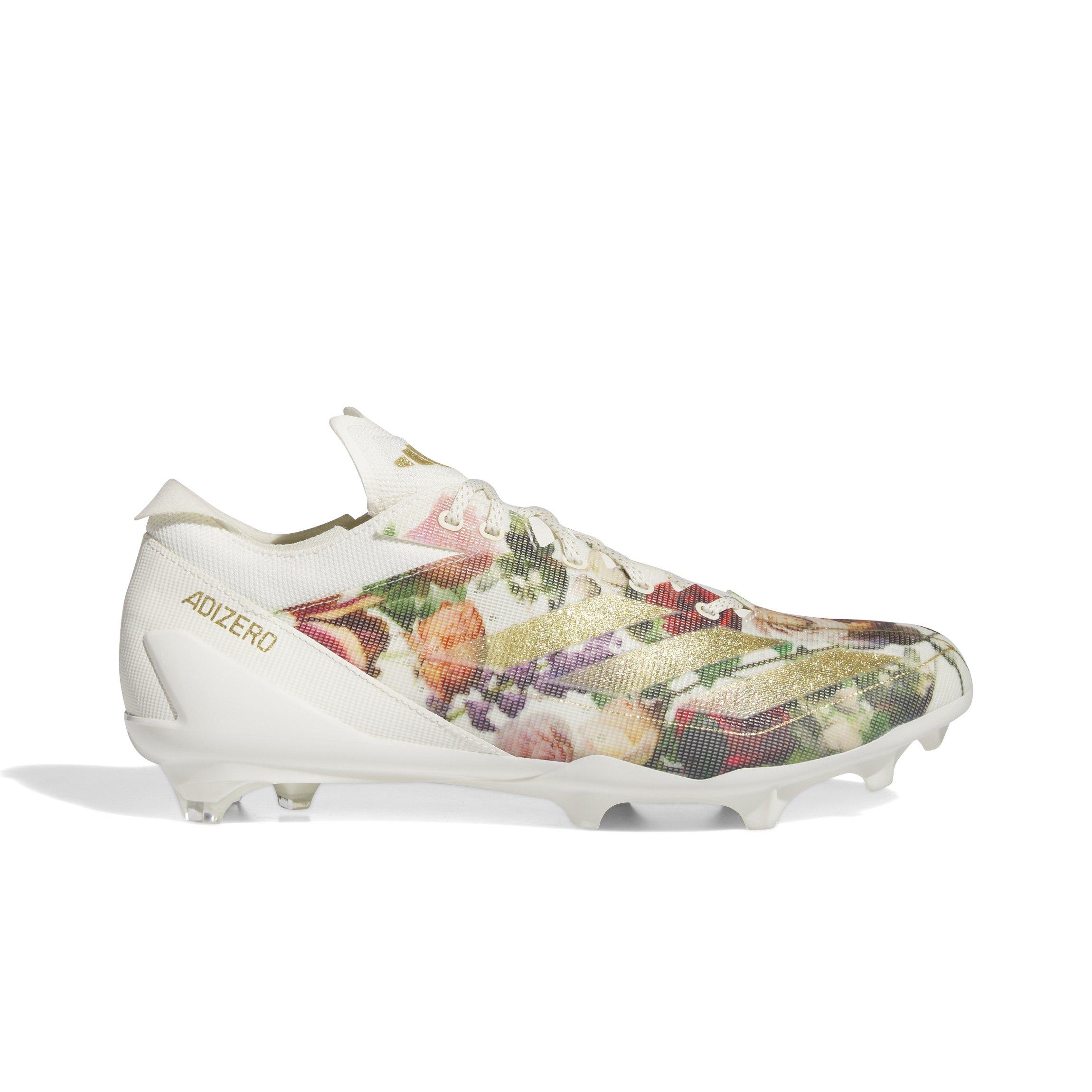 adidas Adizero Electric Speed Coronation "Wonder White/Gold Metallic" Men's Football Cleat - WHITE/GOLD Thumbnail View 1