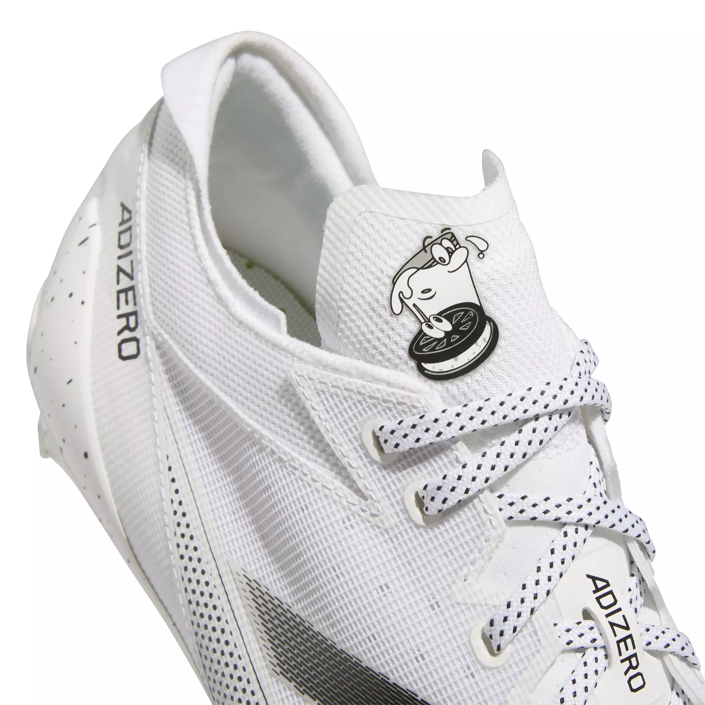 adidas Adizero Electric Snack Attack "Ftwr White/Core Black" Football Cleat - BLACK/WHITE