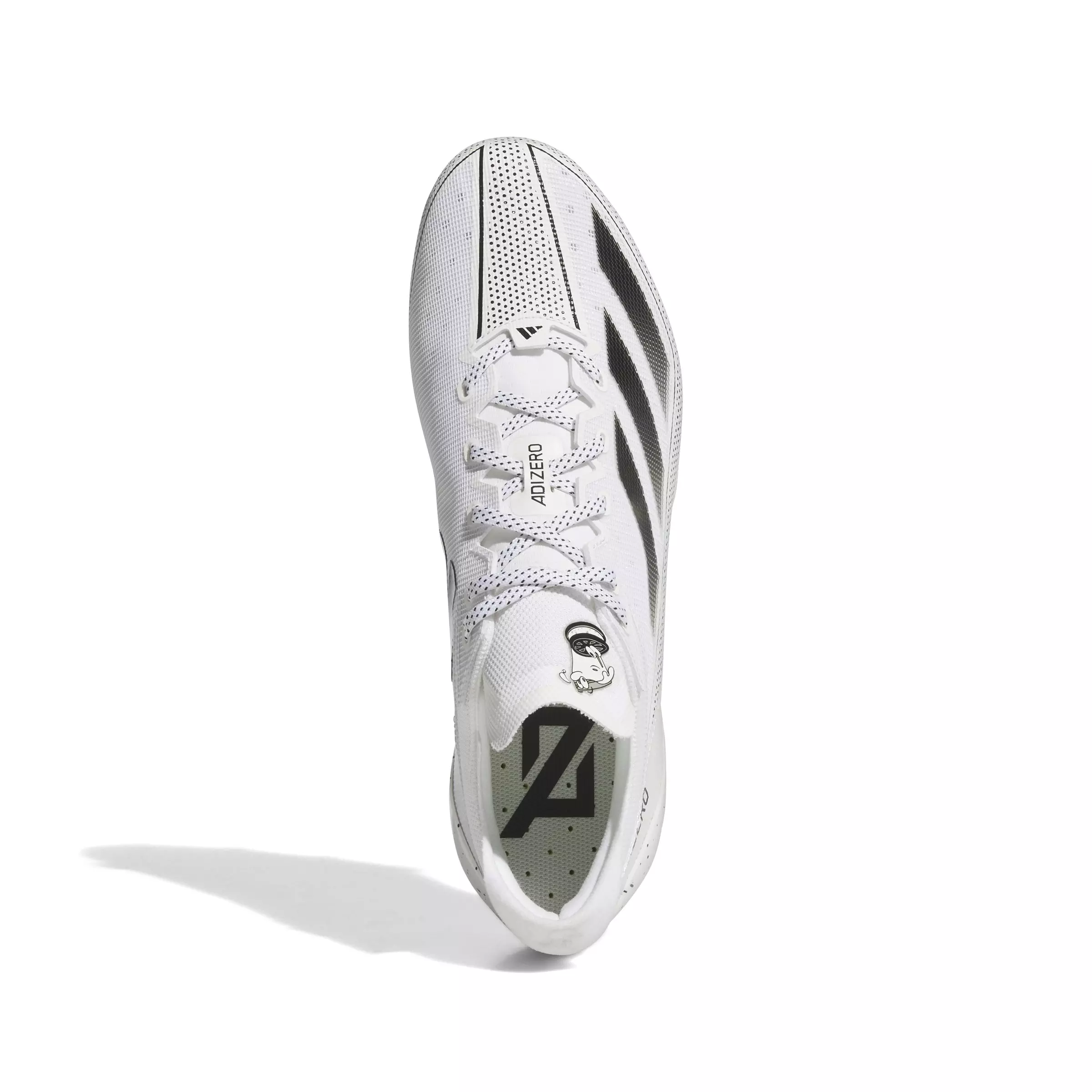 adidas Adizero Electric Snack Attack "Ftwr White/Core Black" Football Cleat - BLACK/WHITE