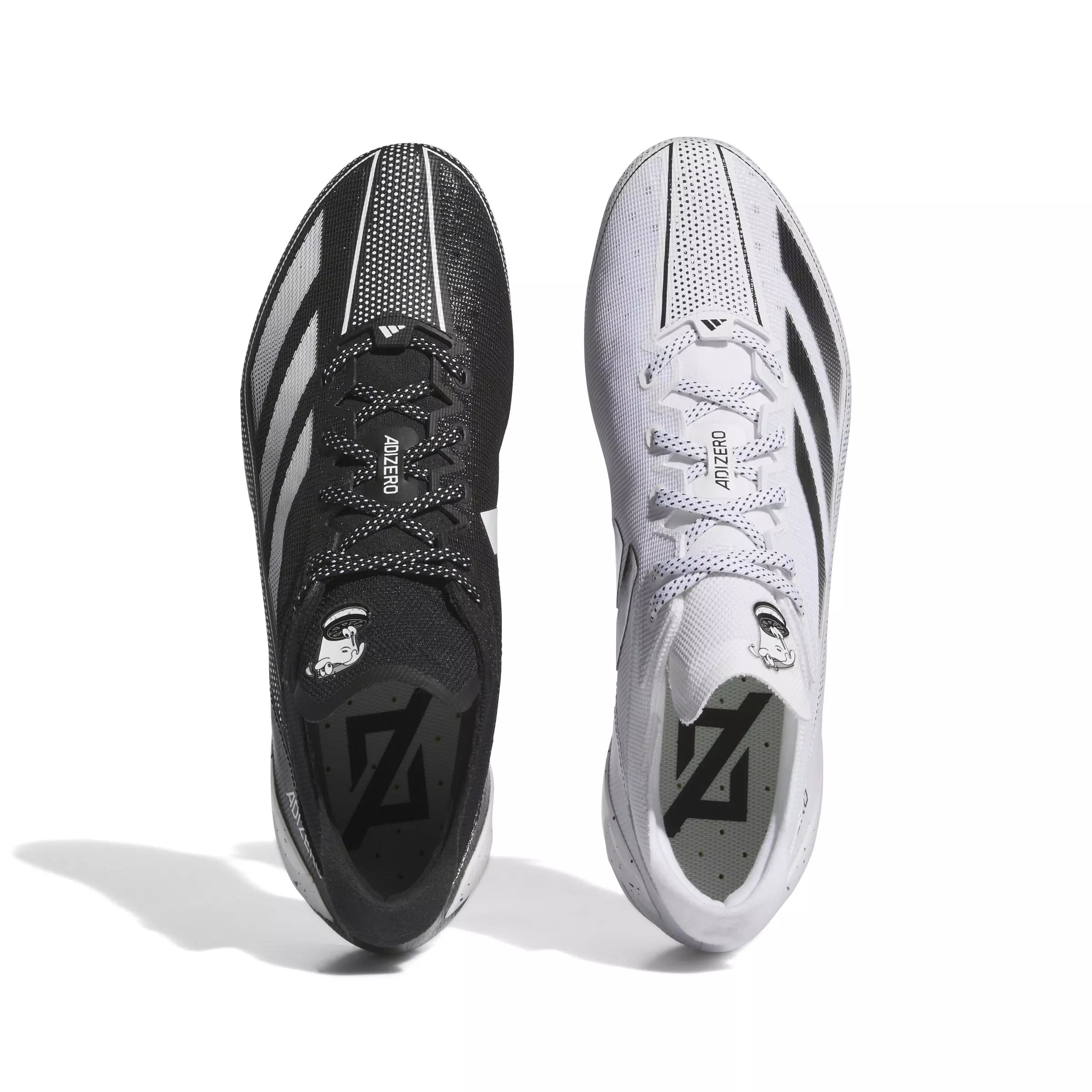 adidas Adizero Electric Snack Attack "Ftwr White/Core Black" Football Cleat - BLACK/WHITE