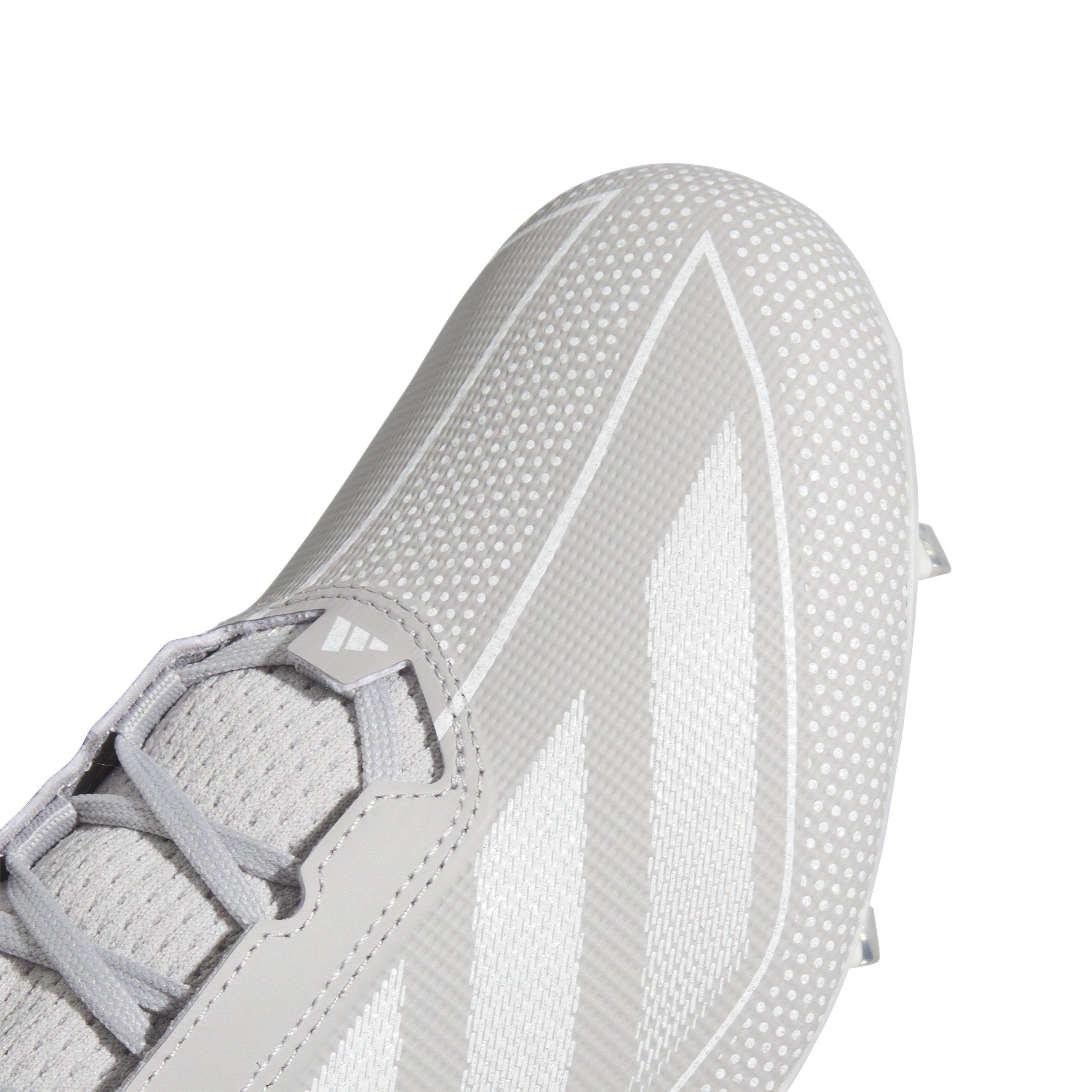 adidas Adizero Electric.1 "Grey Two/Ftwr White" Men's Football Cleat - GREY/WHITE Thumbnail View 4