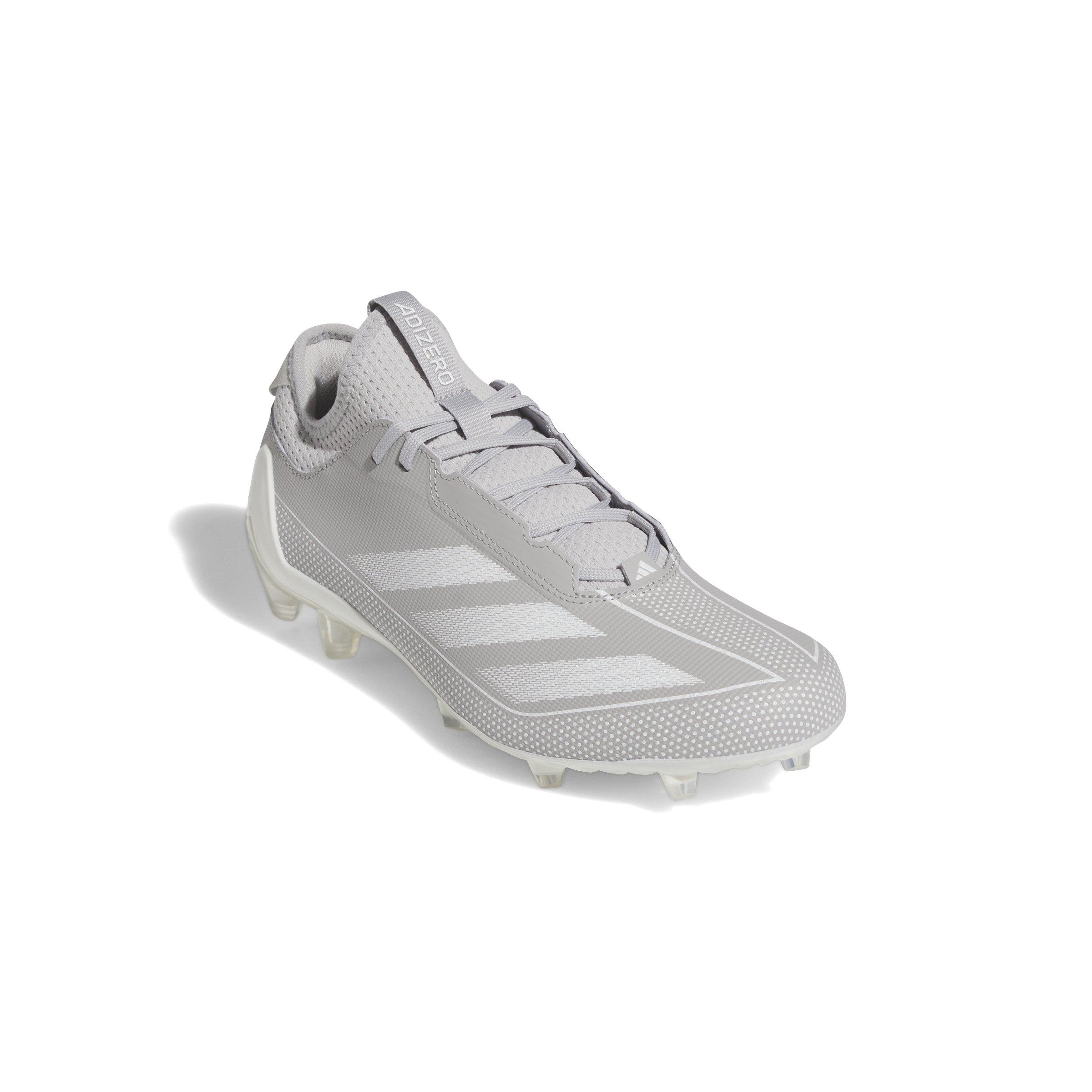 Adidas Adizero Primeknit Mid Football Cleats Gray/White Size 17 adidas Men main image 3