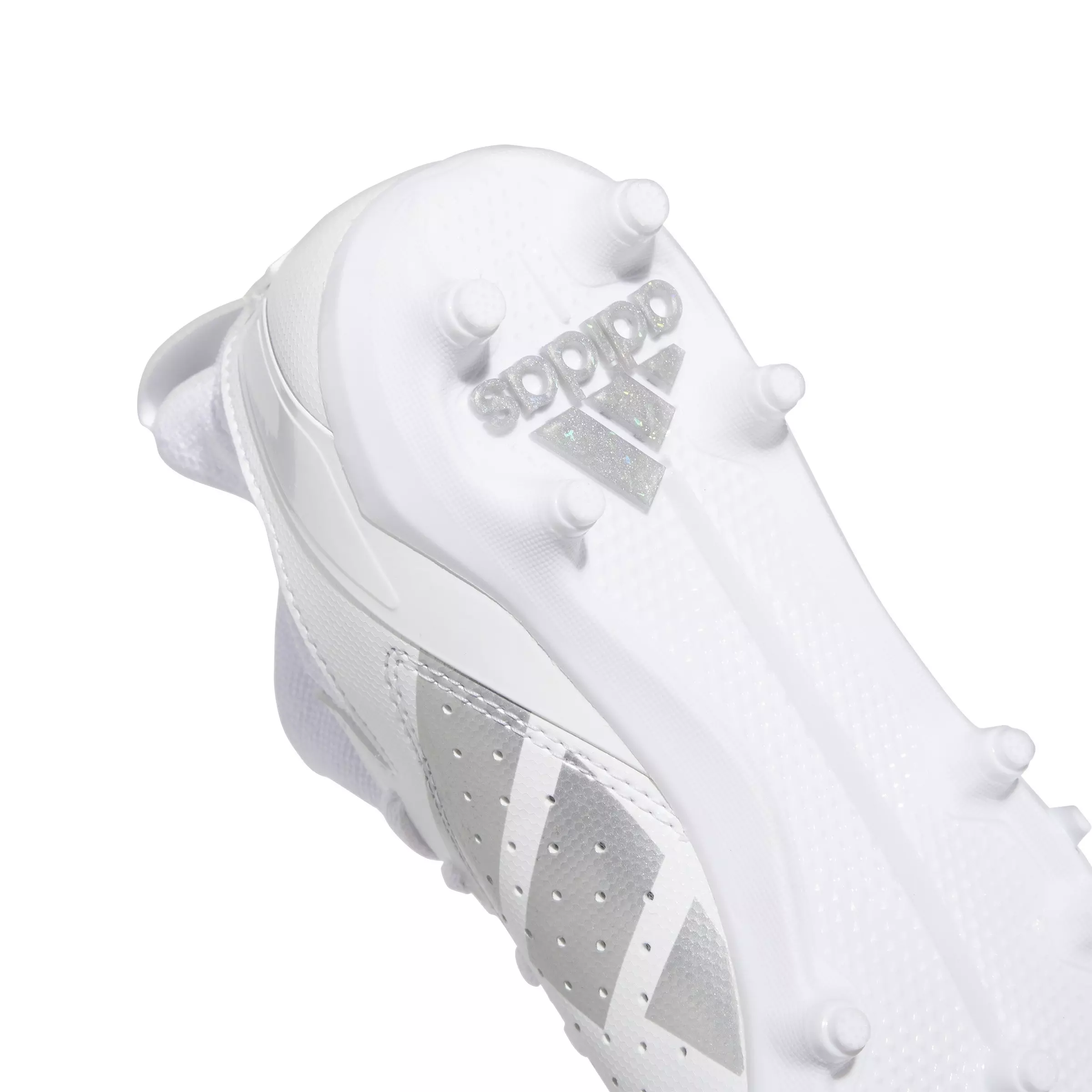 adidas Adizero Impact.2 "Ftwr White/Silver Metallic" Grade School Boys' Football Cleat - WHITE/SILVER