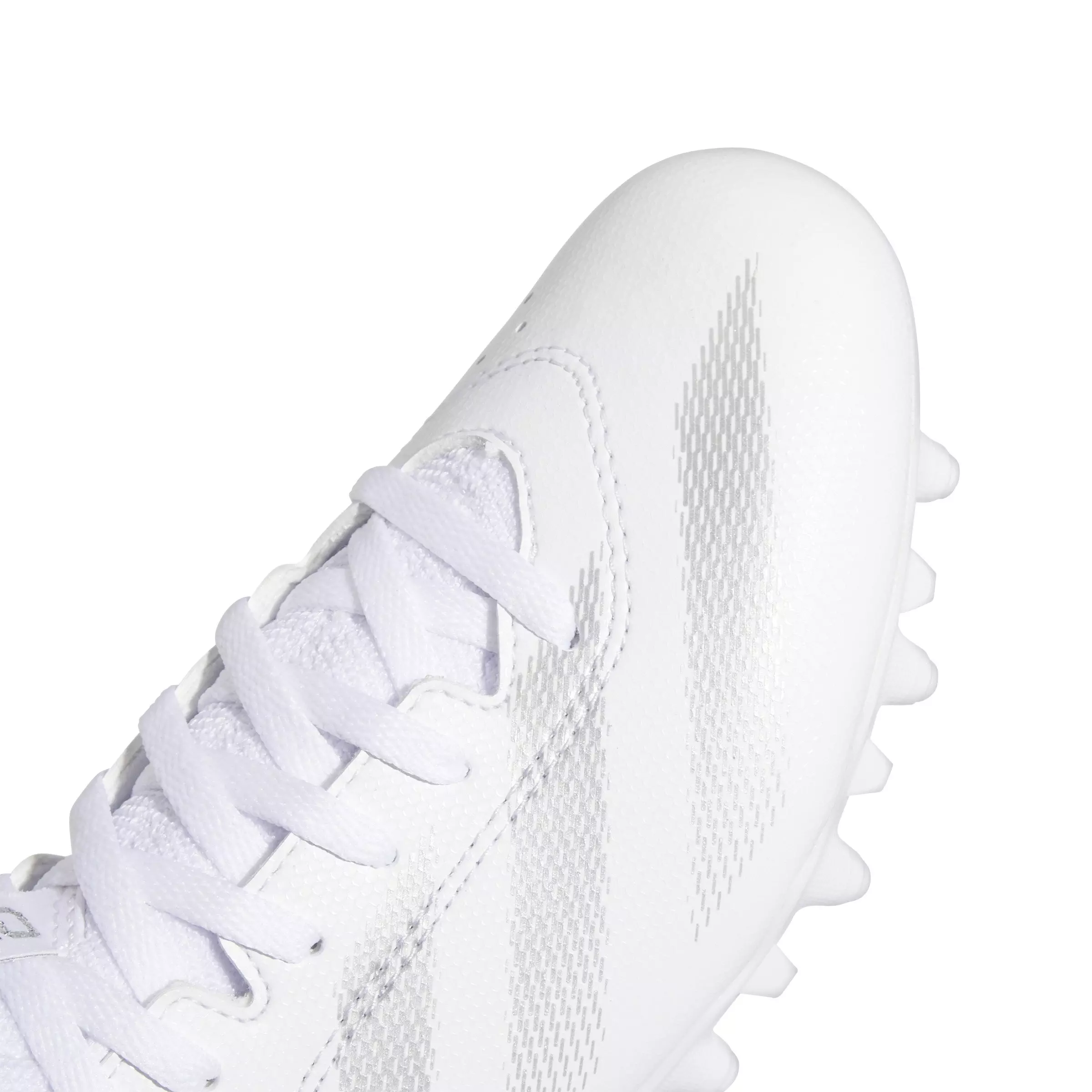 adidas Adizero Impact.2 "Ftwr White/Silver Metallic" Grade School Boys' Football Cleat - WHITE/SILVER