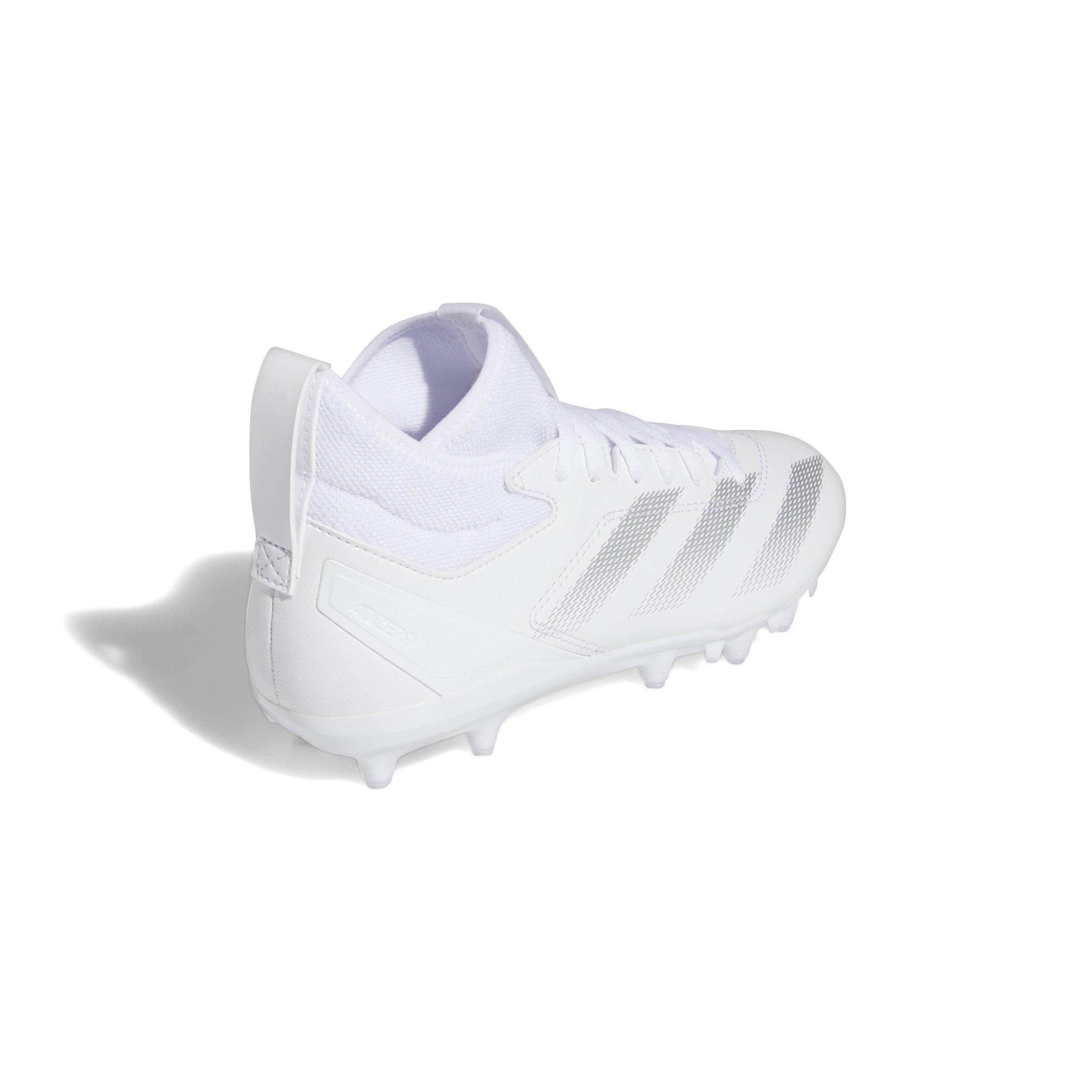 adidas Adizero Impact.2  Grade School Boys' "Ftwr White/Silver Metallic" Football Cleat