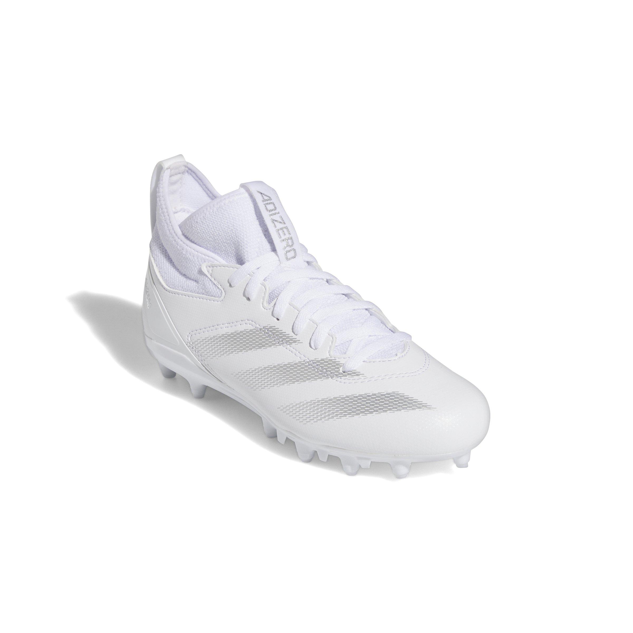 adidas Adizero Impact.2  Grade School Boys' "Ftwr White/Silver Metallic" Football Cleat