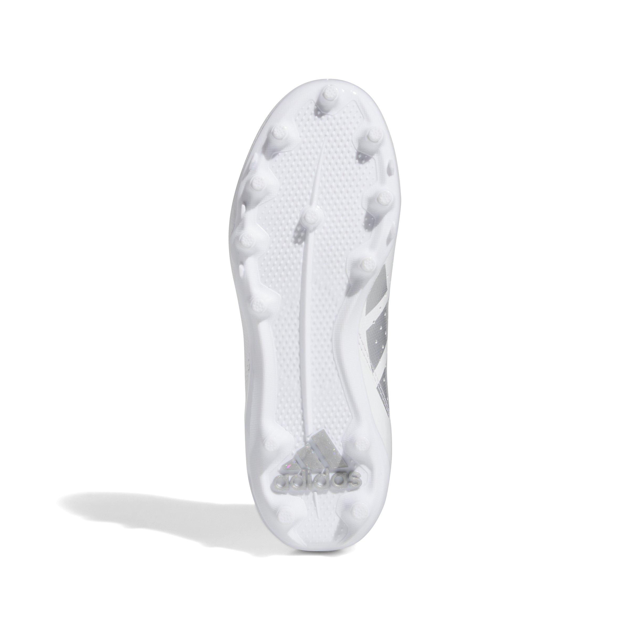 adidas Adizero Impact.2  Grade School Boys' "Ftwr White/Silver Metallic" Football Cleat
