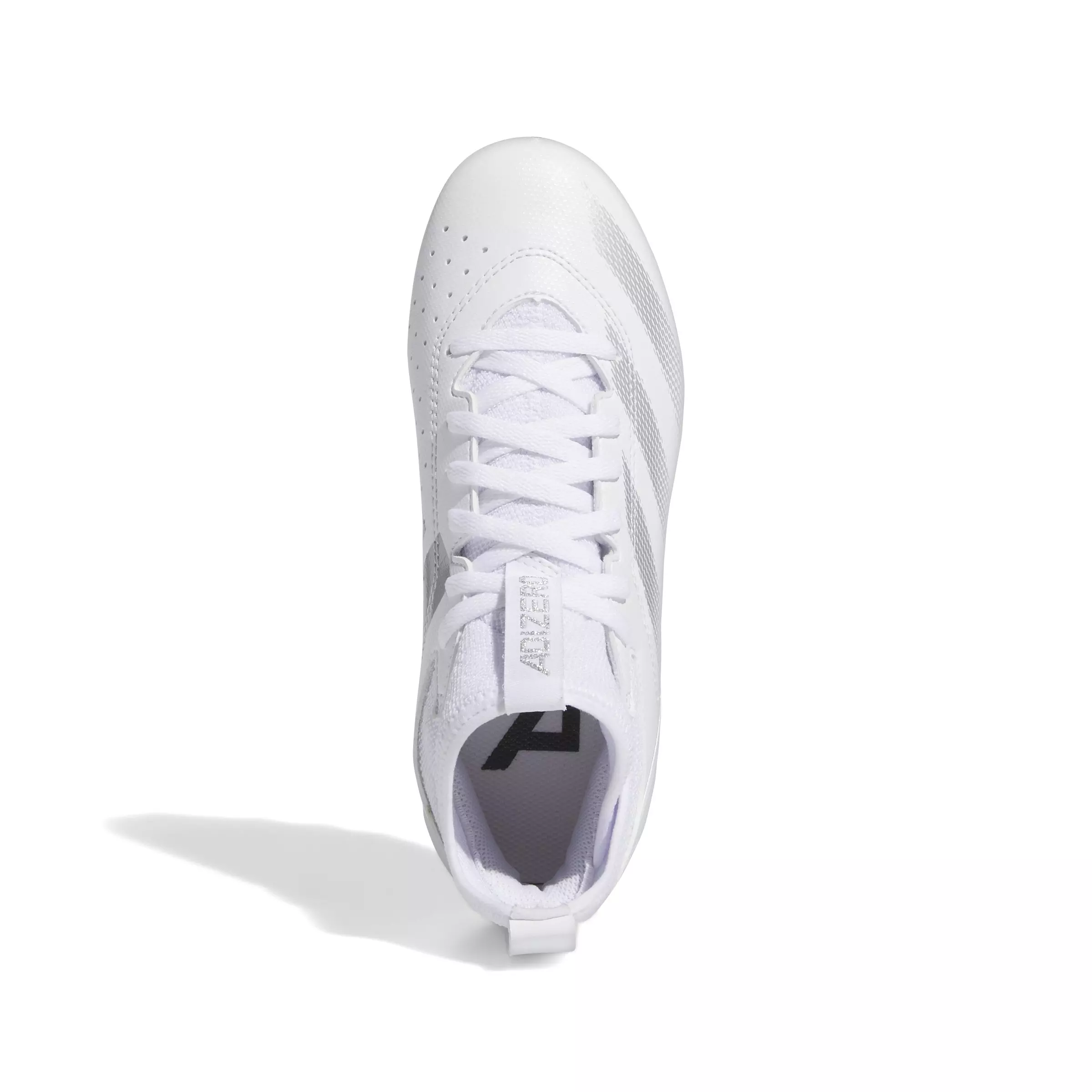 adidas Adizero Impact.2 "Ftwr White/Silver Metallic" Grade School Boys' Football Cleat - WHITE/SILVER